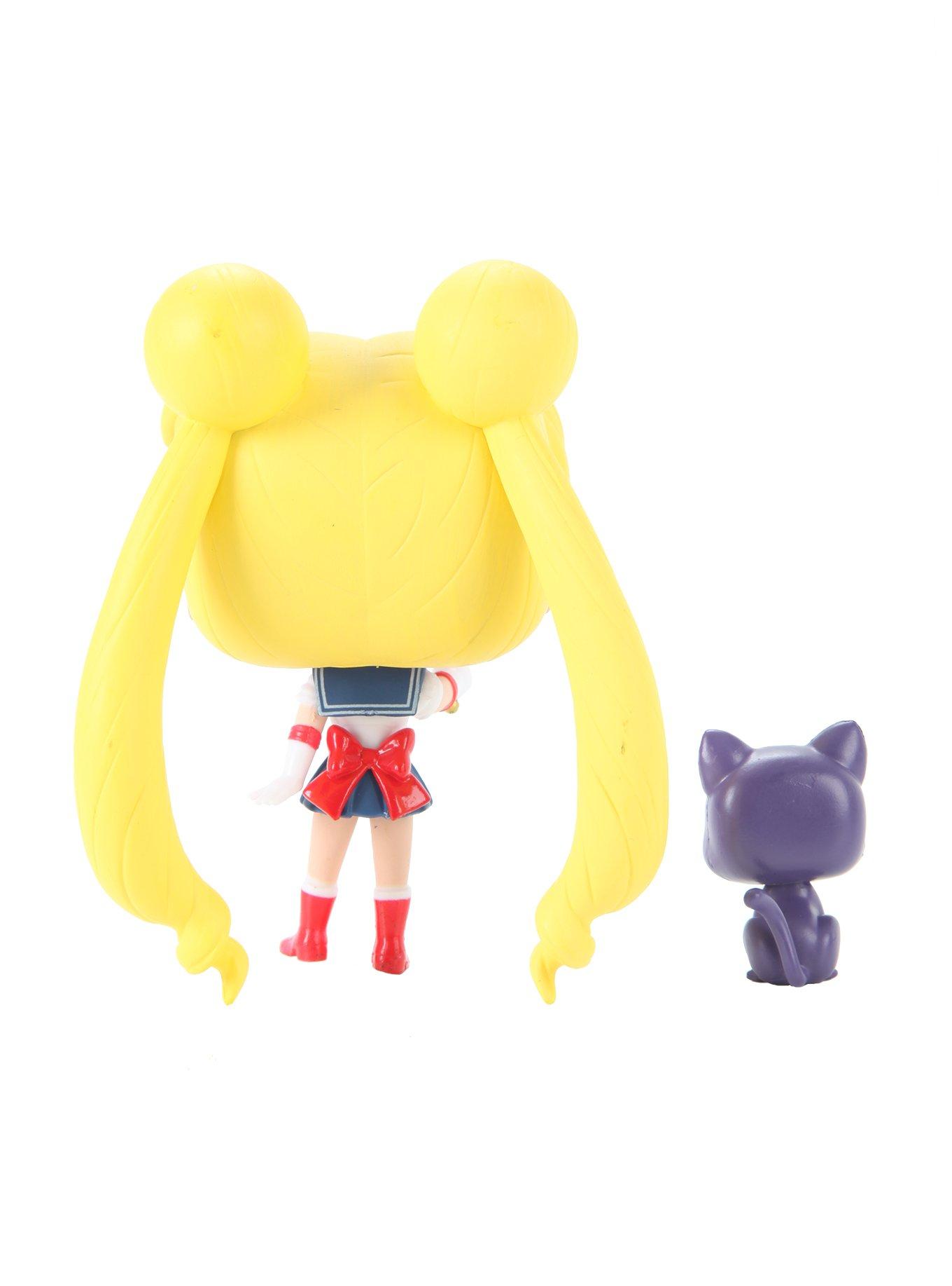 Funko Sailor Moon Pop! Animation Sailor Moon With Moon Stick & Luna Vinyl Figures Hot Topic Exclusive, , alternate