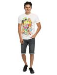 Nickelodeon Retro Group T-Shirt, WHITE, alternate
