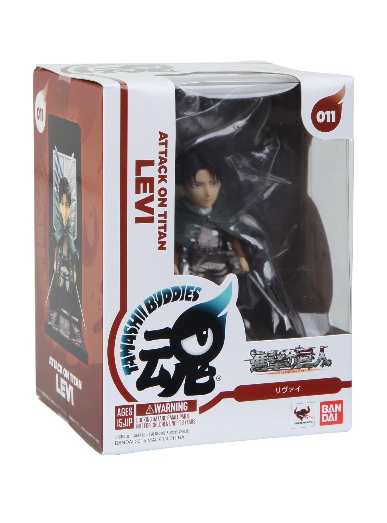 Tamashii Buddies Attack On Titan Levi Action Figure, , alternate