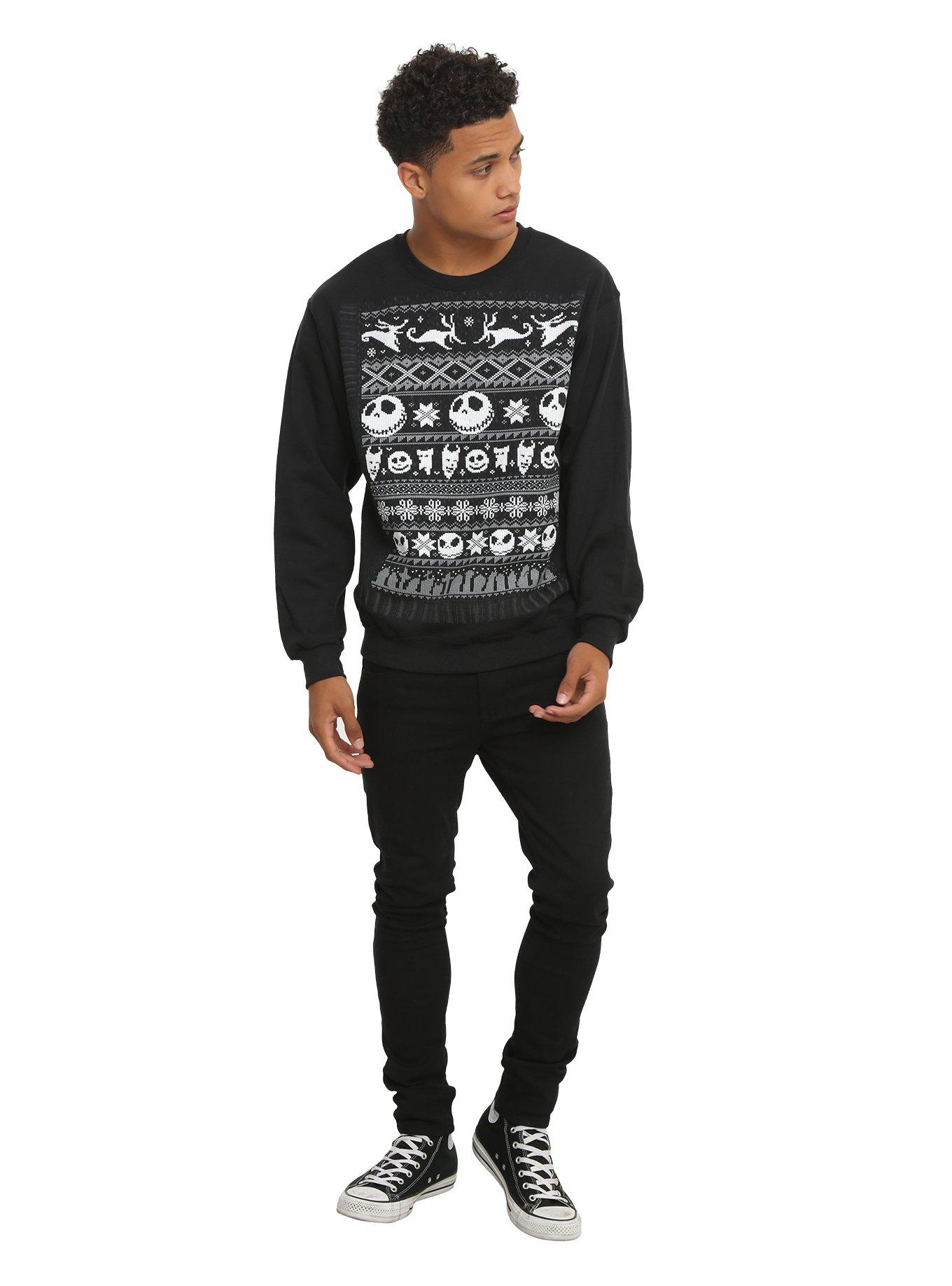 The Nightmare Before Christmas Fair Isle Sweatshirt, , alternate