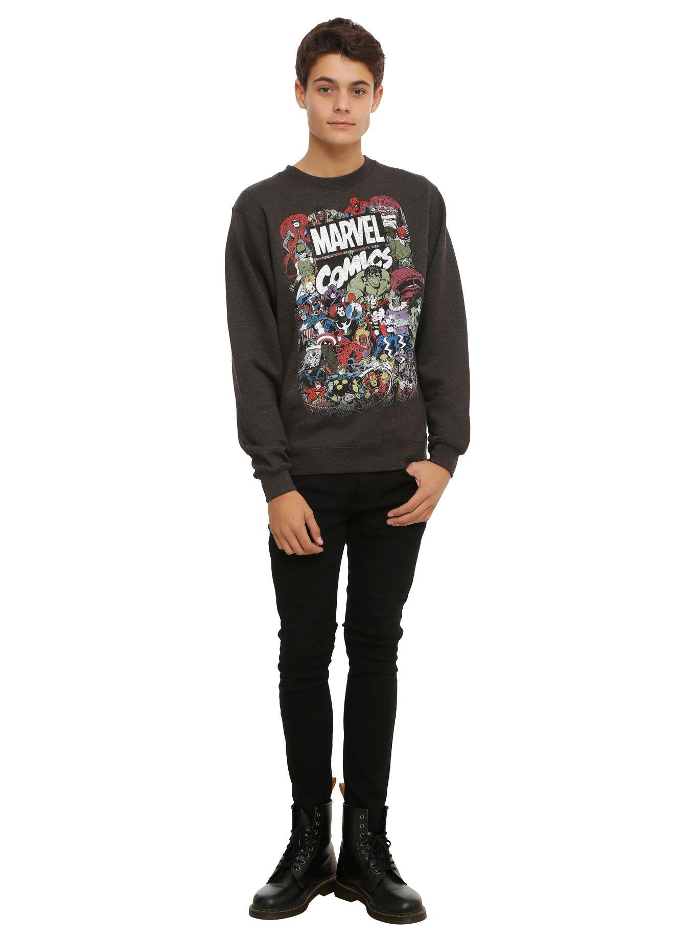 Marvel Comics Characters Sweatshirt, , alternate