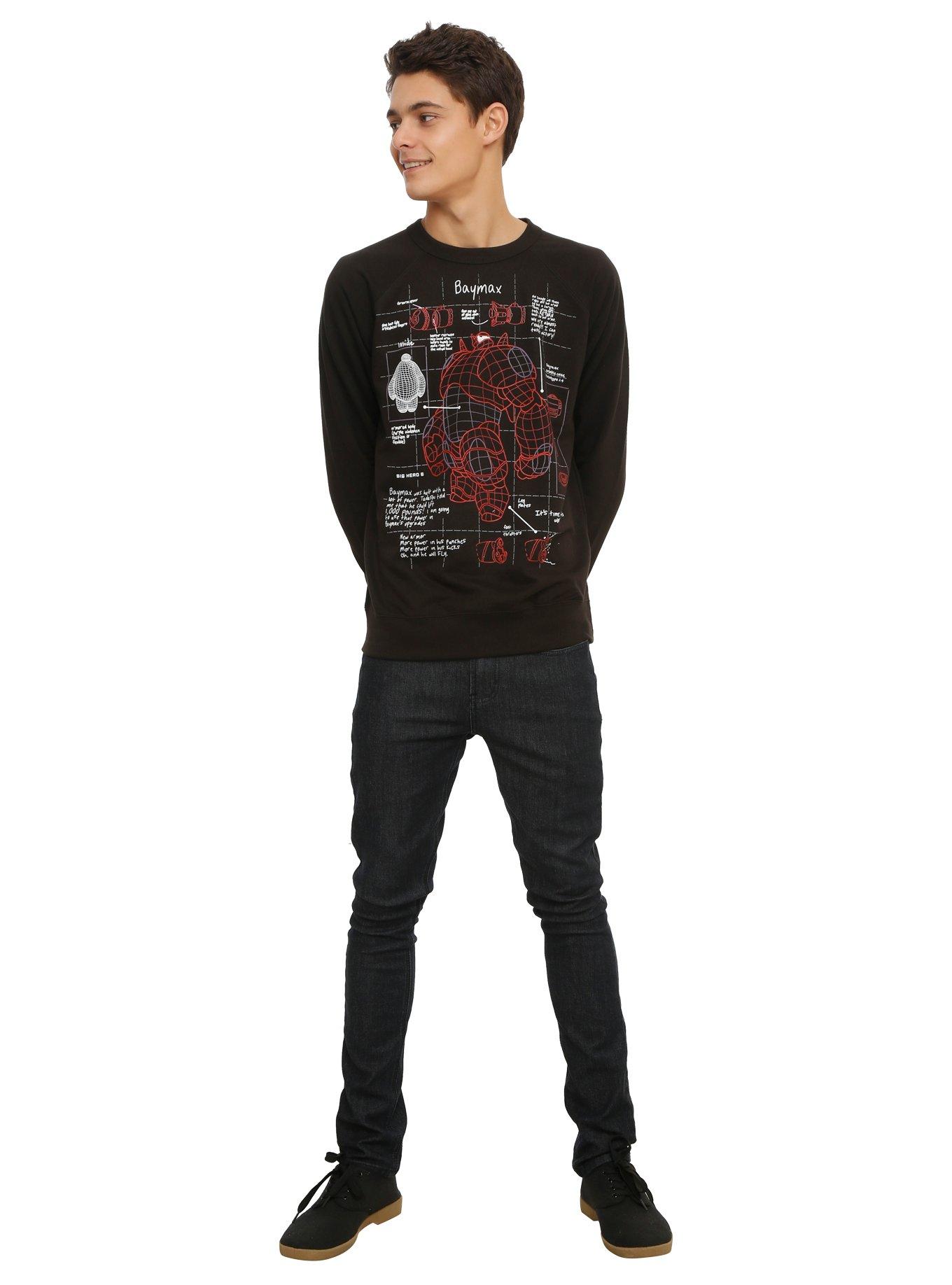 Disney Big Hero 6 Baymax Armor Schematic Sweatshirt, , alternate