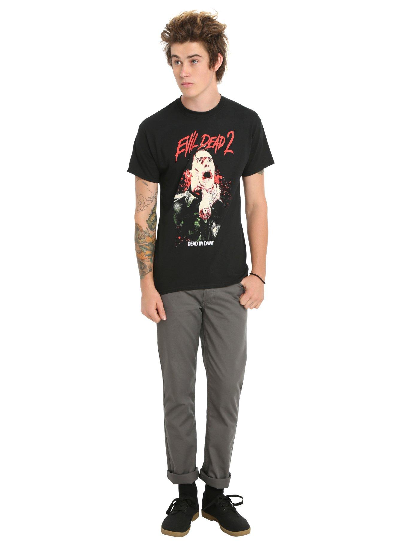 Rock Rebel Evil Dead 2: Dead By Dawn Ash Choke T-Shirt, BLACK, alternate