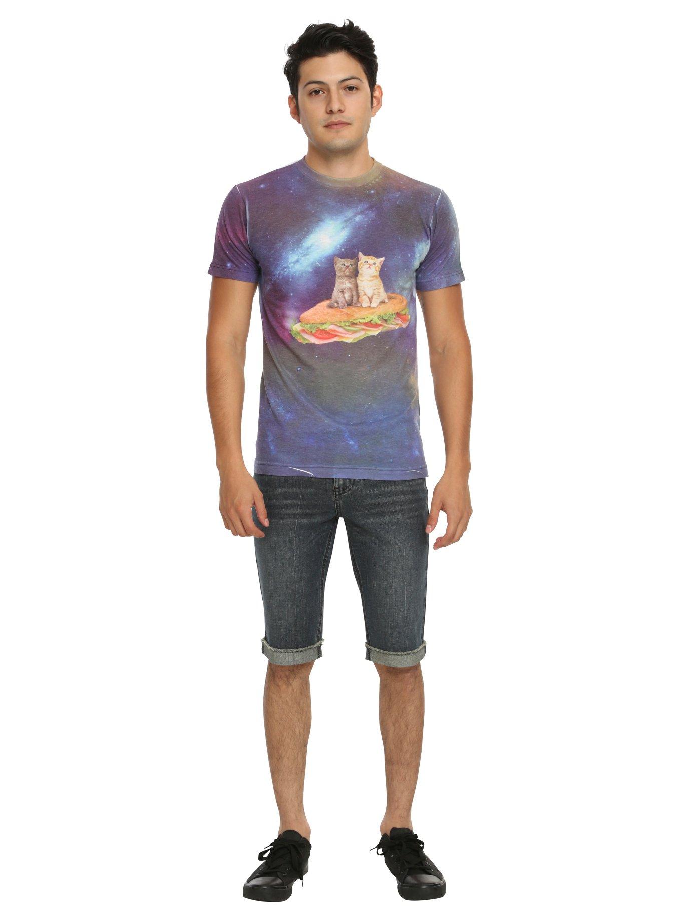 Space Cats On A Sandwich T-Shirt, , alternate