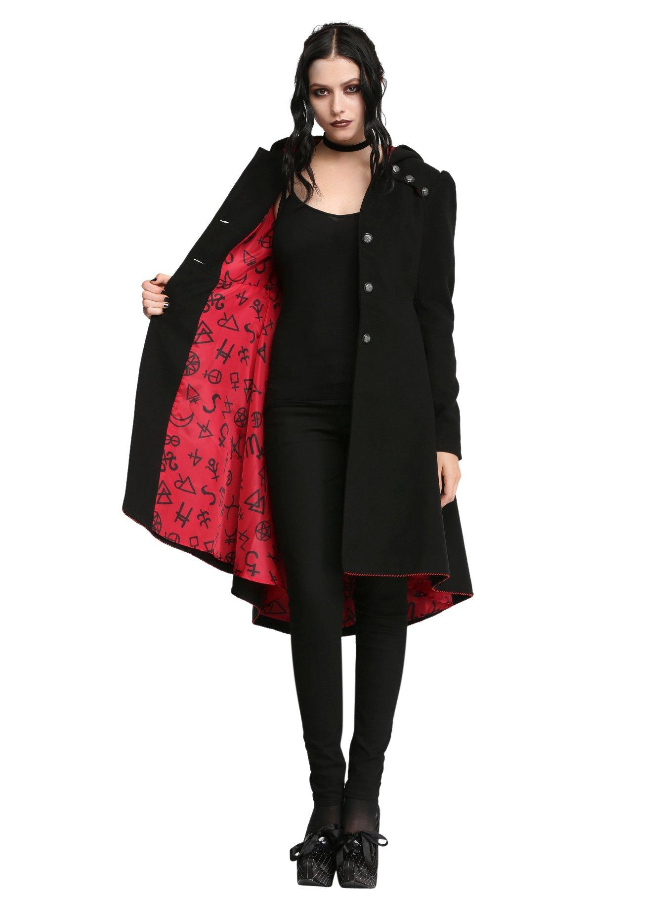 American Horror Story: Coven Witch Coat, BLACK, alternate