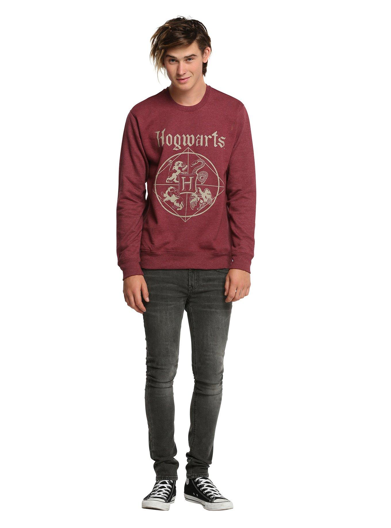 Harry Potter Hogwarts Crew Pullover, BLACK, alternate