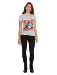DC Comics Wonder Woman Girls V-Neck T-Shirt, BLACK, alternate