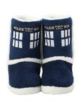Doctor Who TARDIS Hard Bottom Slipper Boots, BLACK, alternate