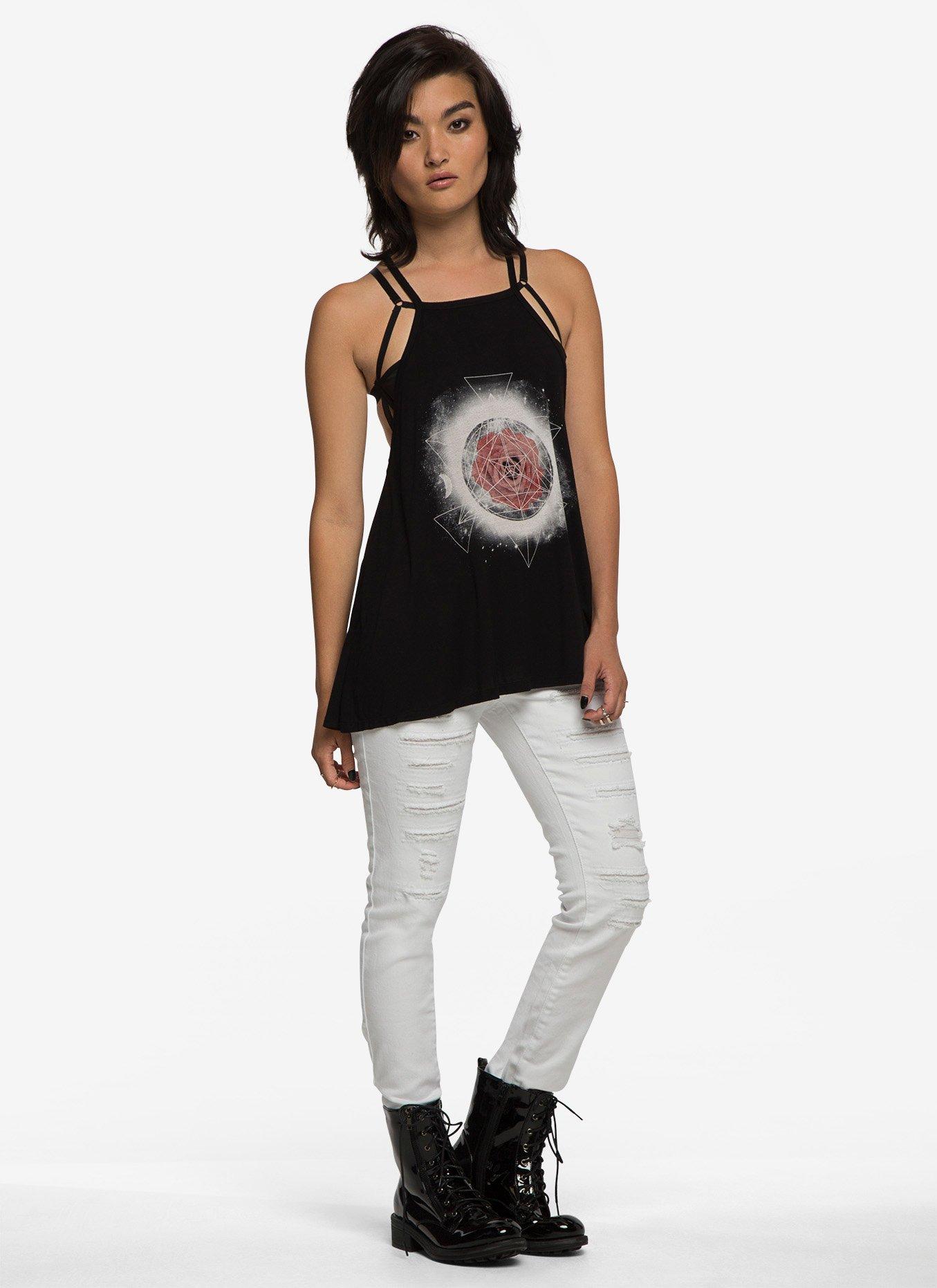 Skinny Jeans With Ripped Destruction, , alternate