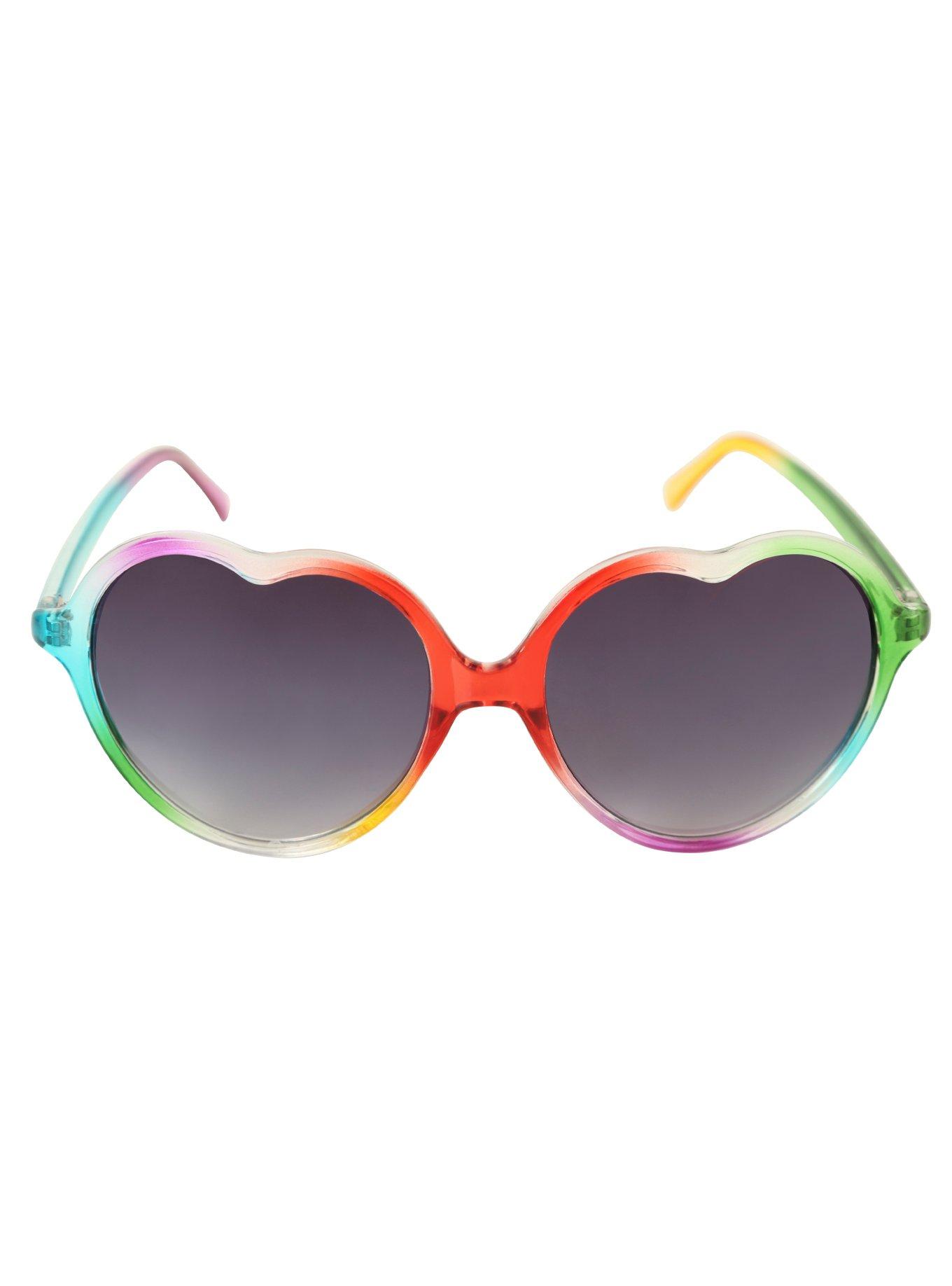 Rainbow Heart Sunglasses, , alternate