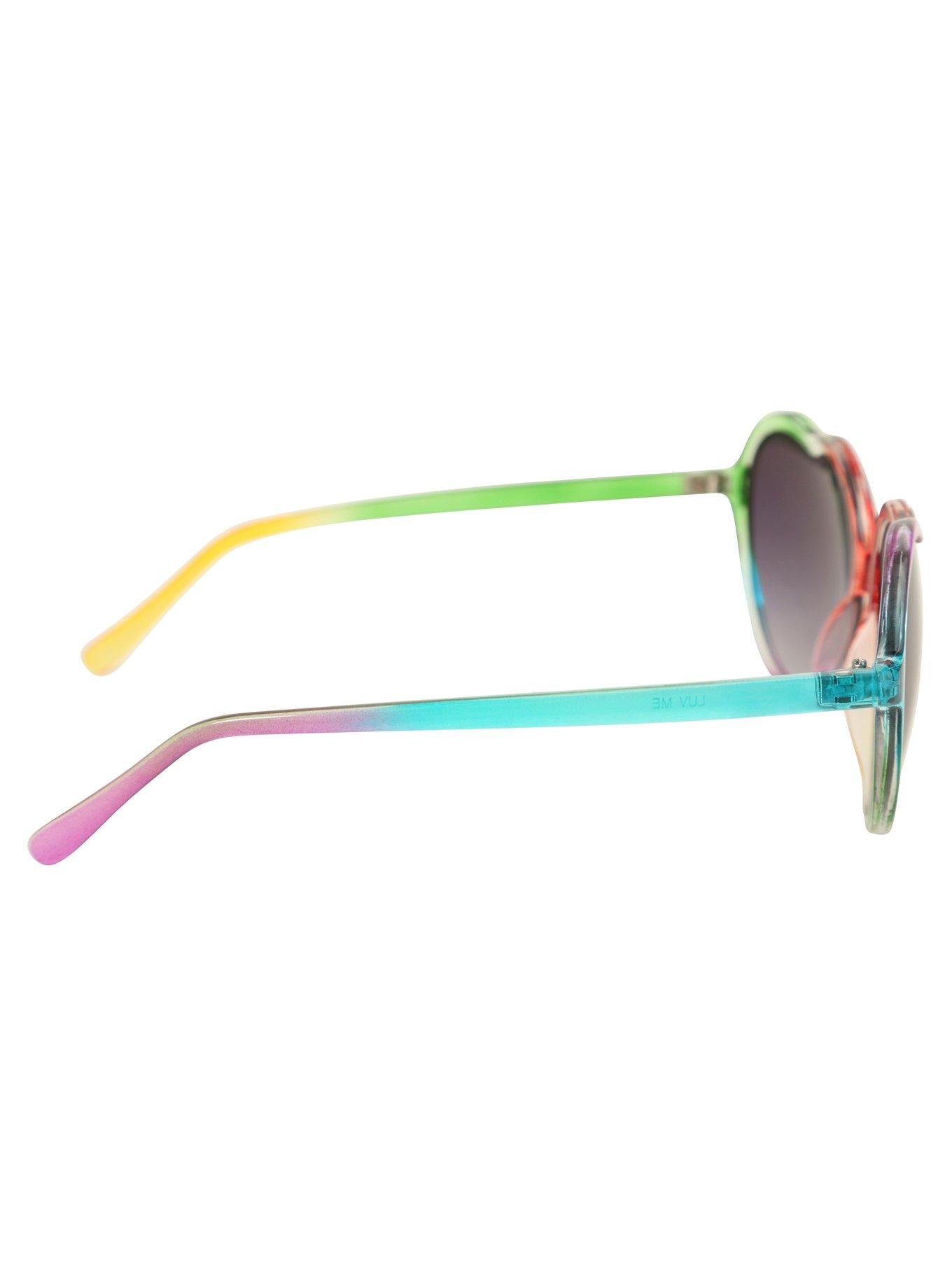 Rainbow Heart Sunglasses, , alternate