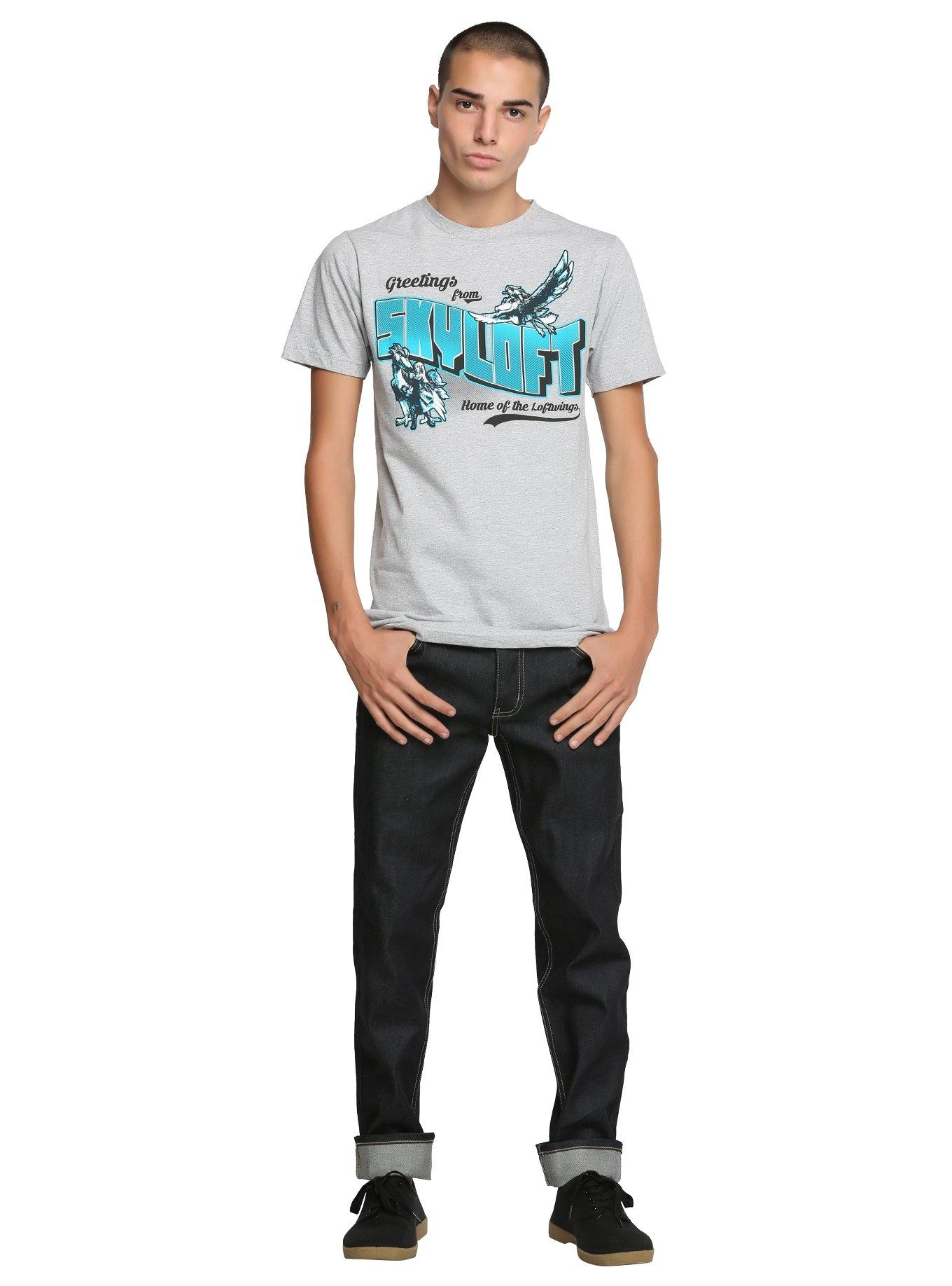 The Legend Of Zelda: Skyward Sword Skyloft T-Shirt, BLACK, alternate