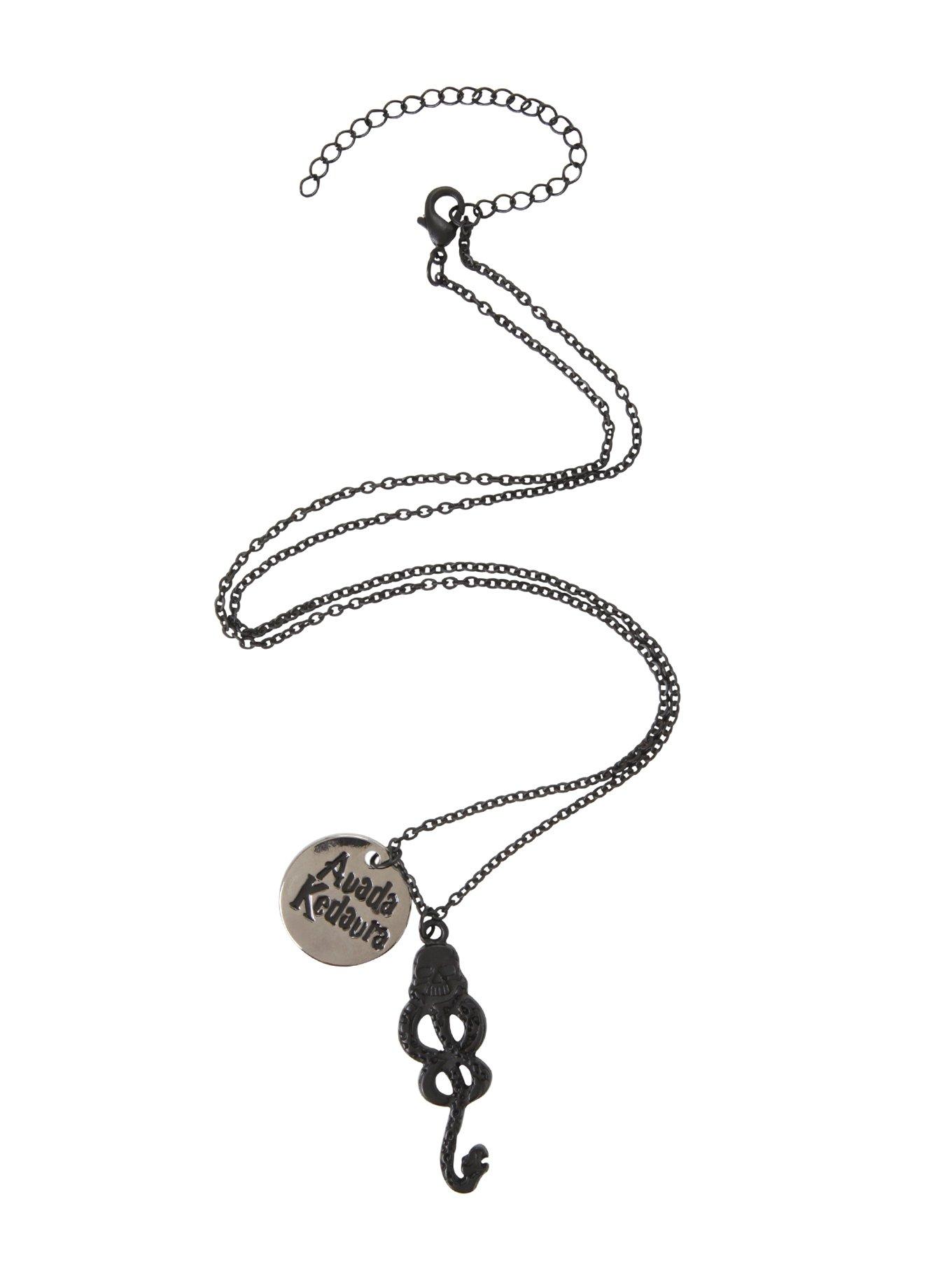Harry Potter Death Eaters Charm Necklace, , alternate