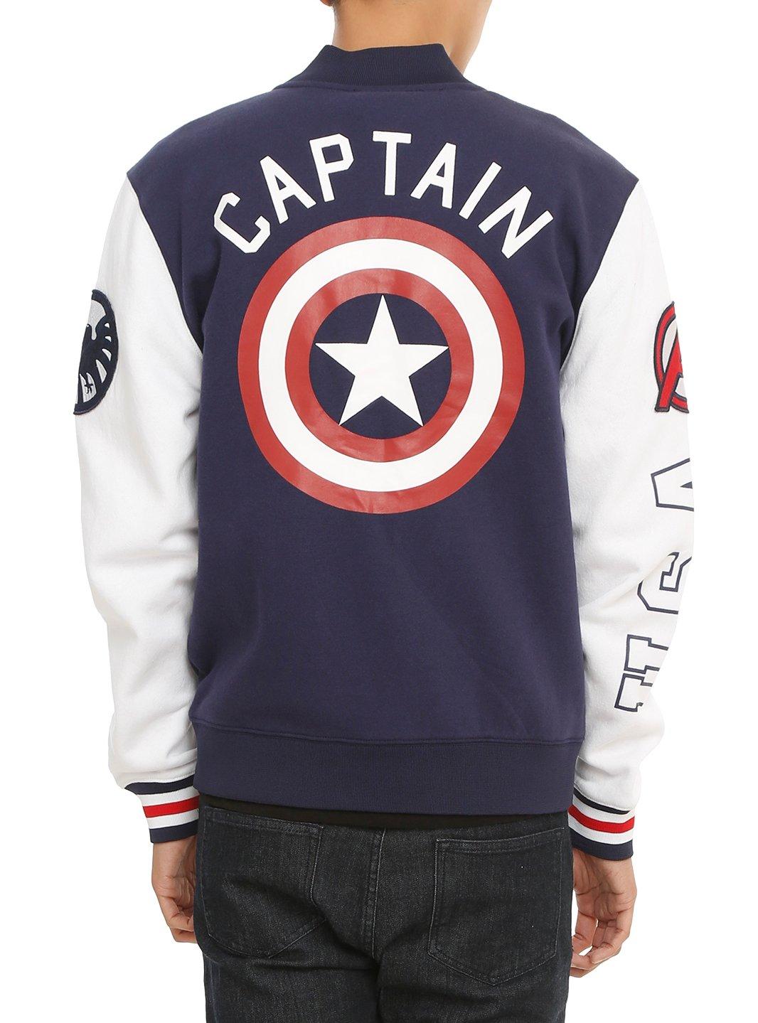 Marvel Captain America Varsity Jacket, , alternate