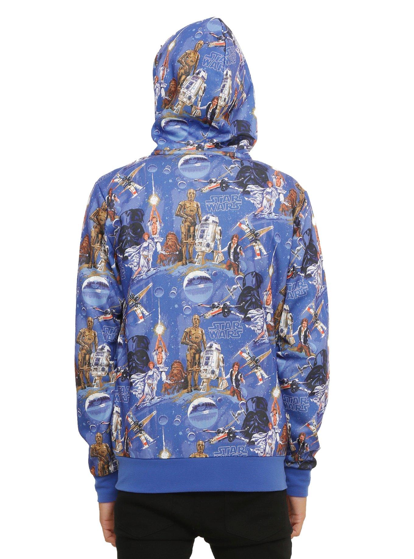 Star Wars Classic Sublimation Print Hoodie, , alternate