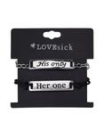 LOVEsick Her One His Only Bracelet Set, , alternate