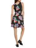Disney Lilo & Stitch Floral Print Dress, BLACK, alternate