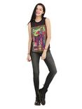 Disney Sleeping Beauty Maleficent Stained Glass Girls Muscle Top, BLACK, alternate