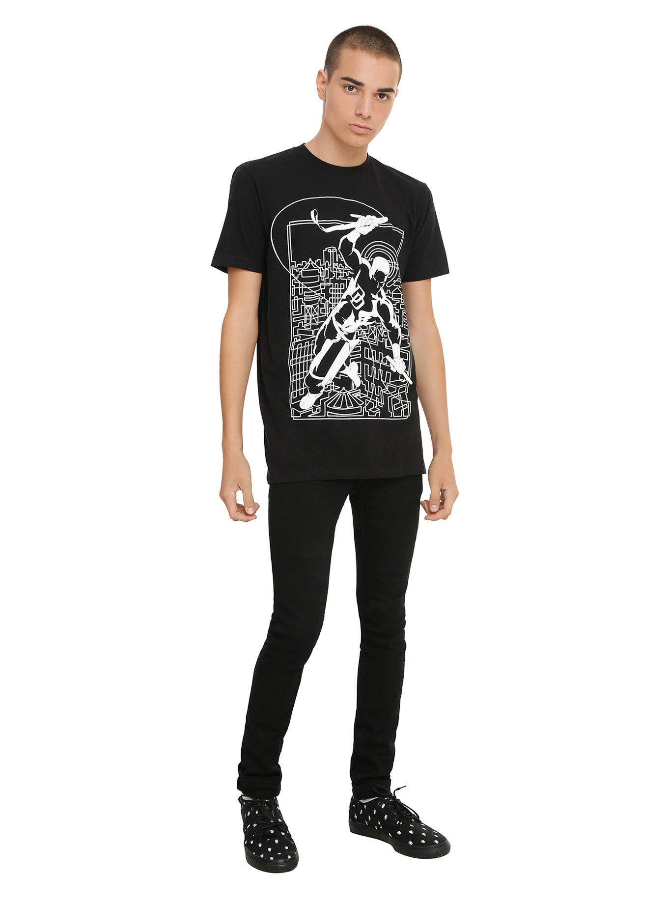 Marvel Daredevil Noodle City T-Shirt, BLACK, alternate