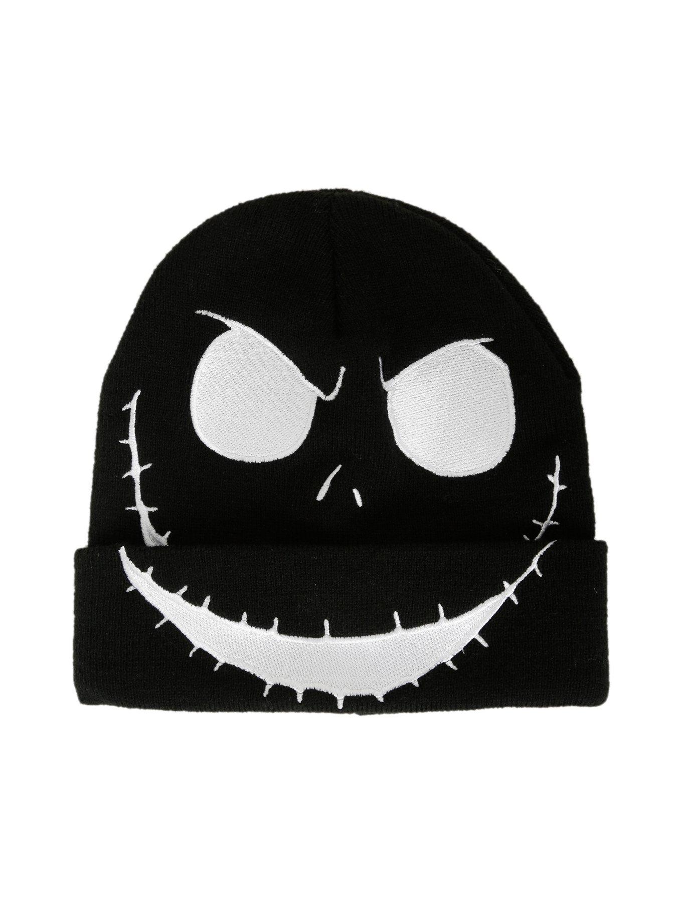 The Nightmare Before Christmas Jack Face Watchman Beanie, , alternate