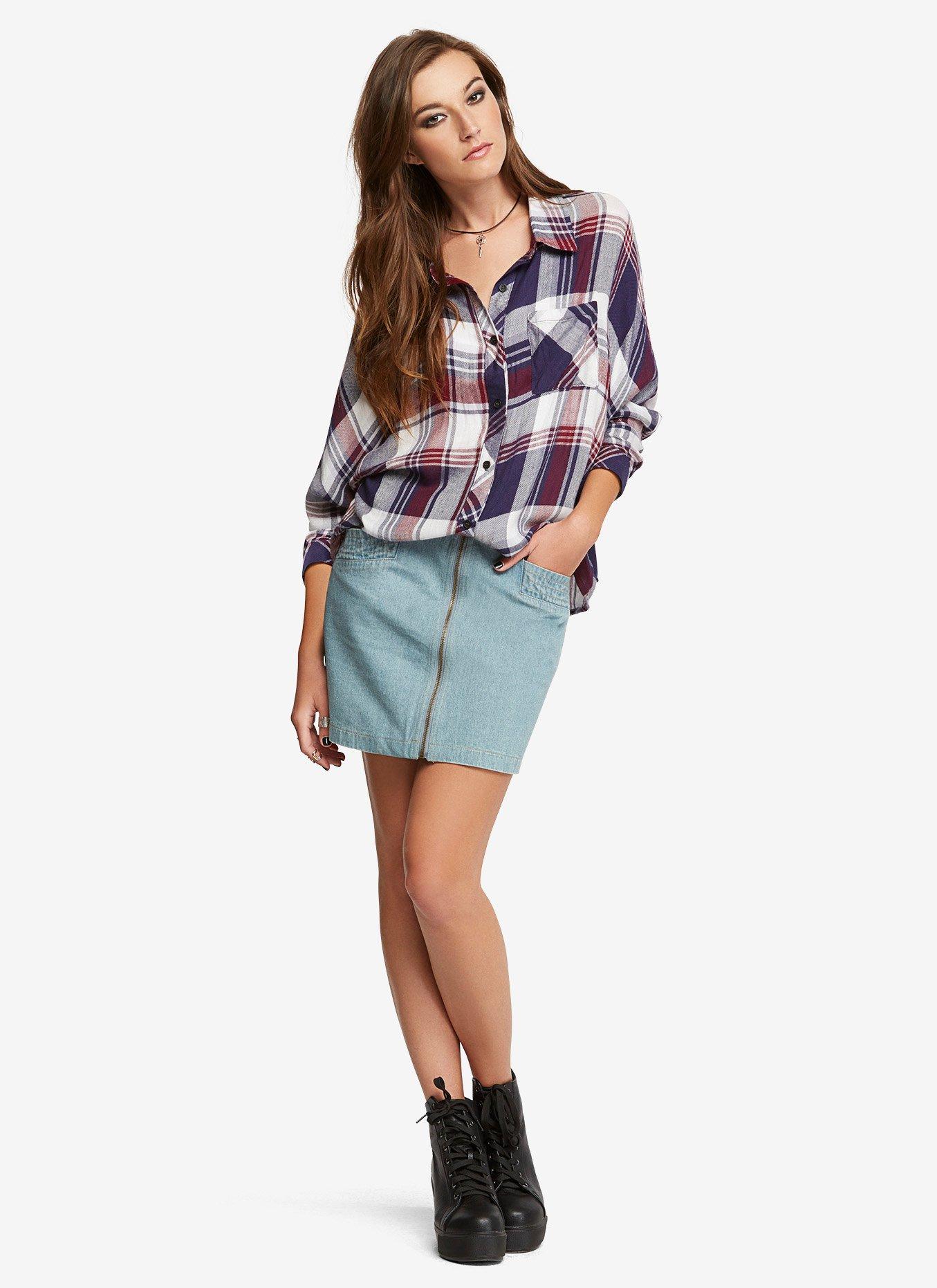 Plaid Flannel Shirt, , alternate