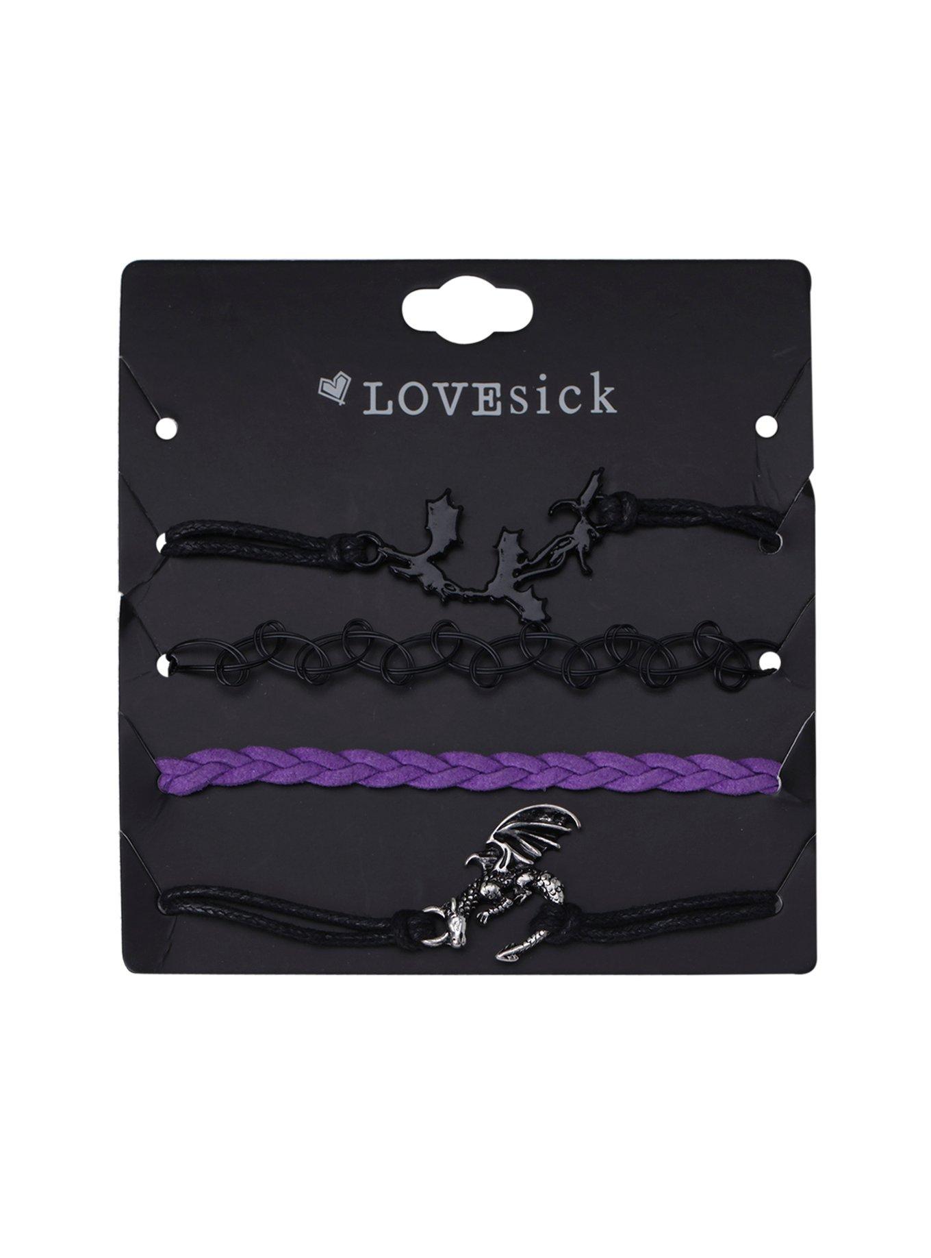 LOVEsick Dragon Bracelet 4 Pack, , alternate
