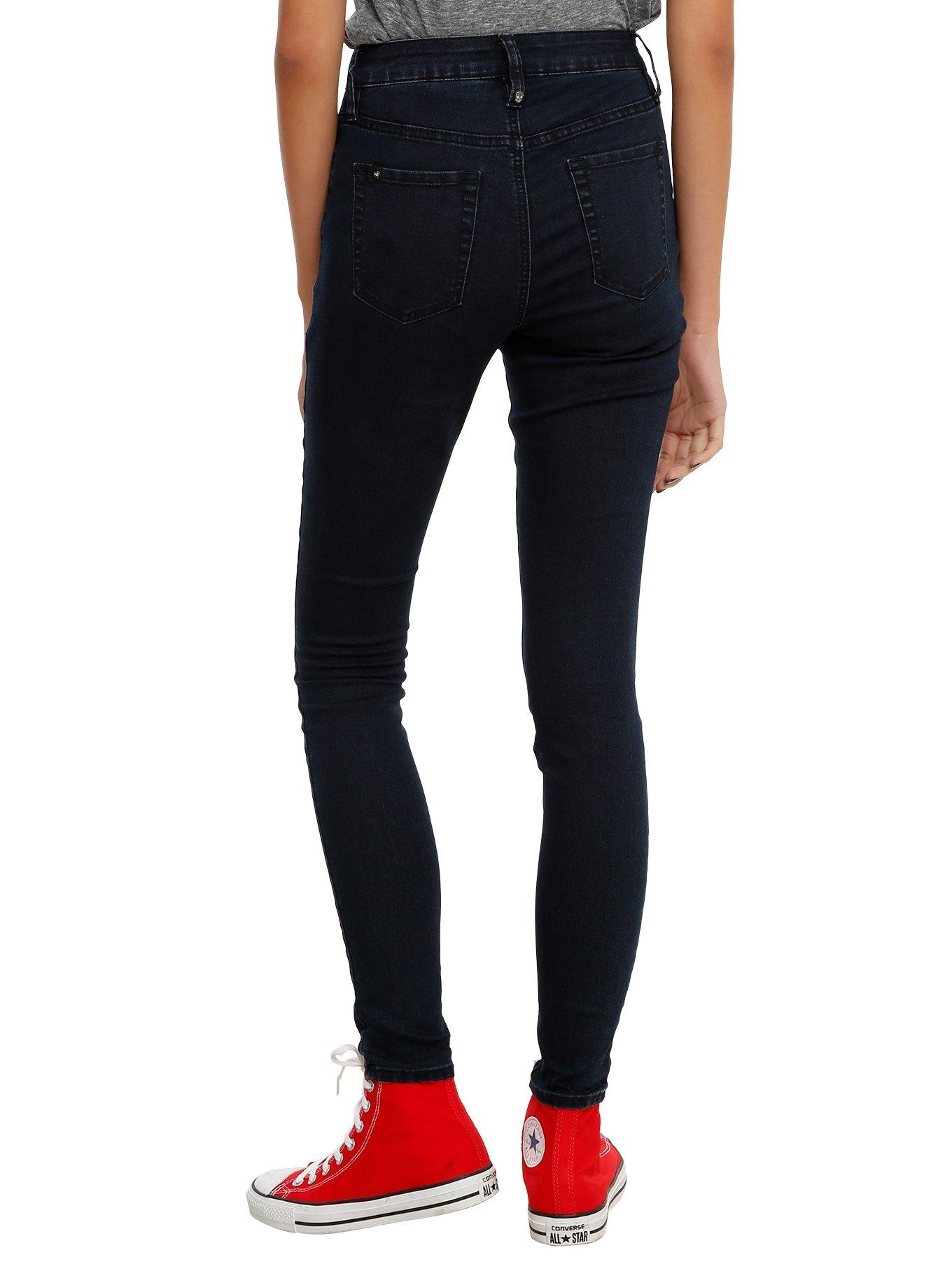 LOVEsick Indigo High-Waist Super Skinny Jeans, , alternate