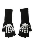 Skeleton Fingerless Gloves, , alternate