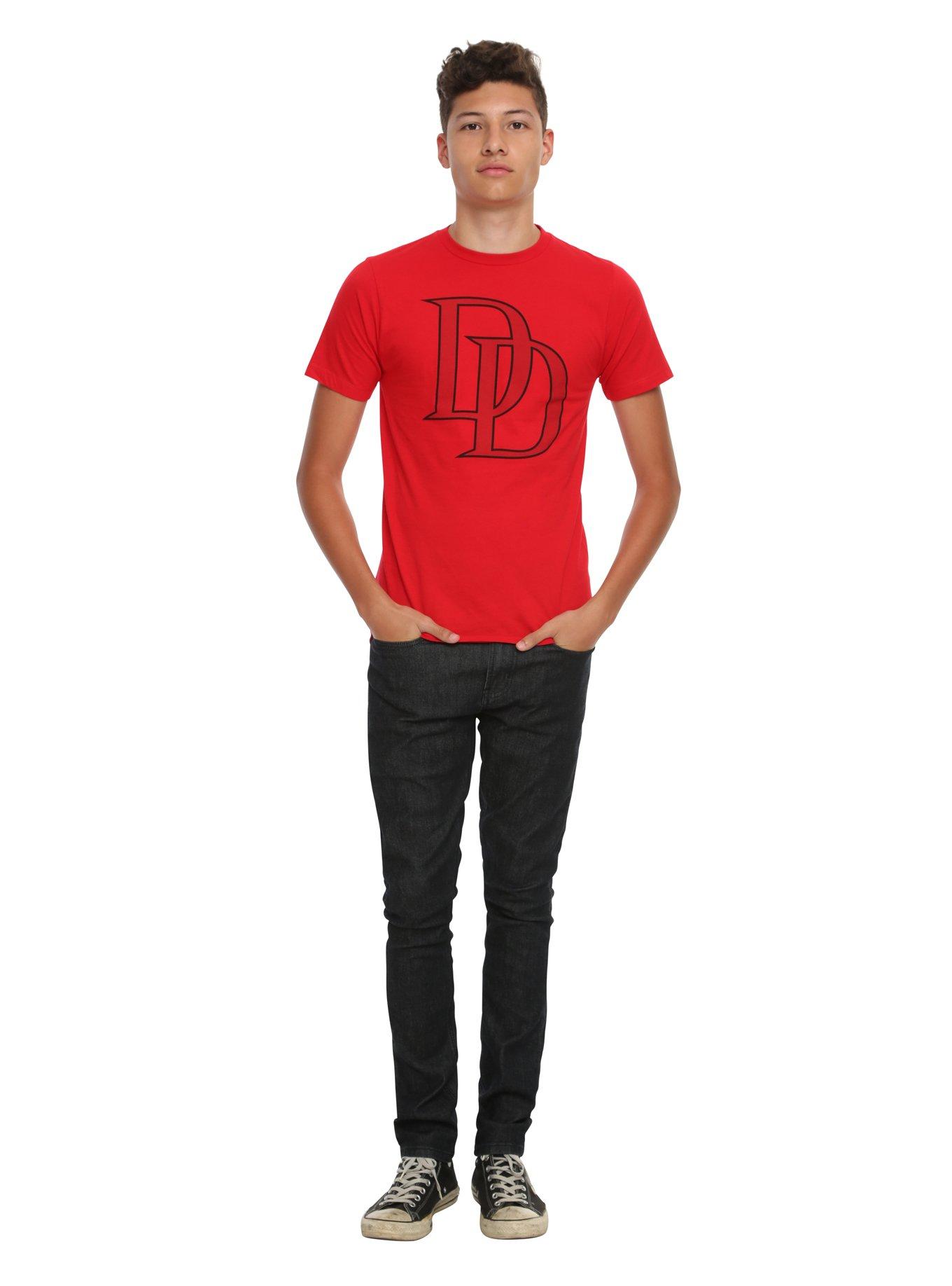 Marvel Daredevil Logo T-Shirt, RED, alternate
