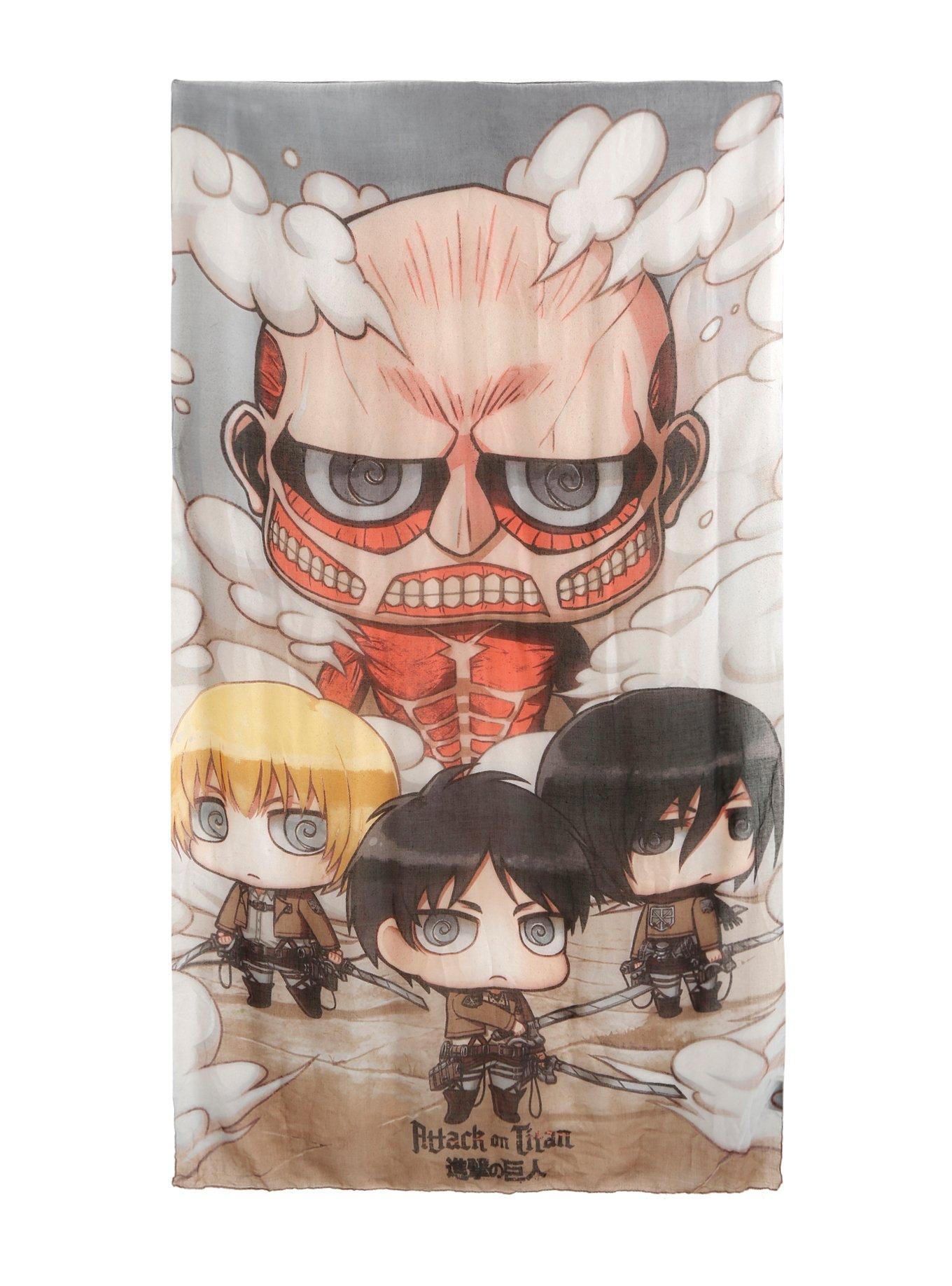 Attack On Titan Chibi Scarf, , alternate