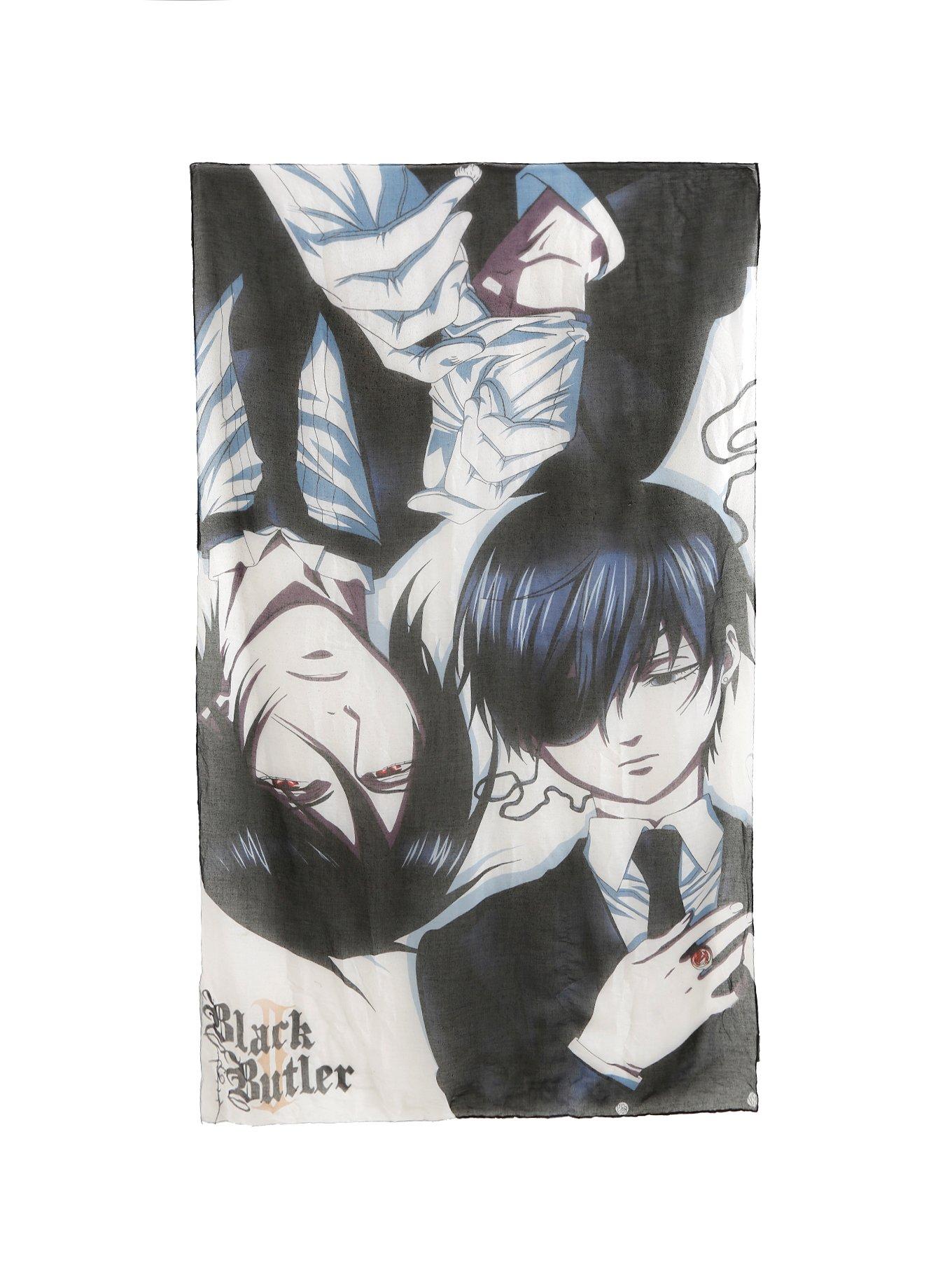 Black Butler Sebastian & Ciel Oblong Scarf, , alternate