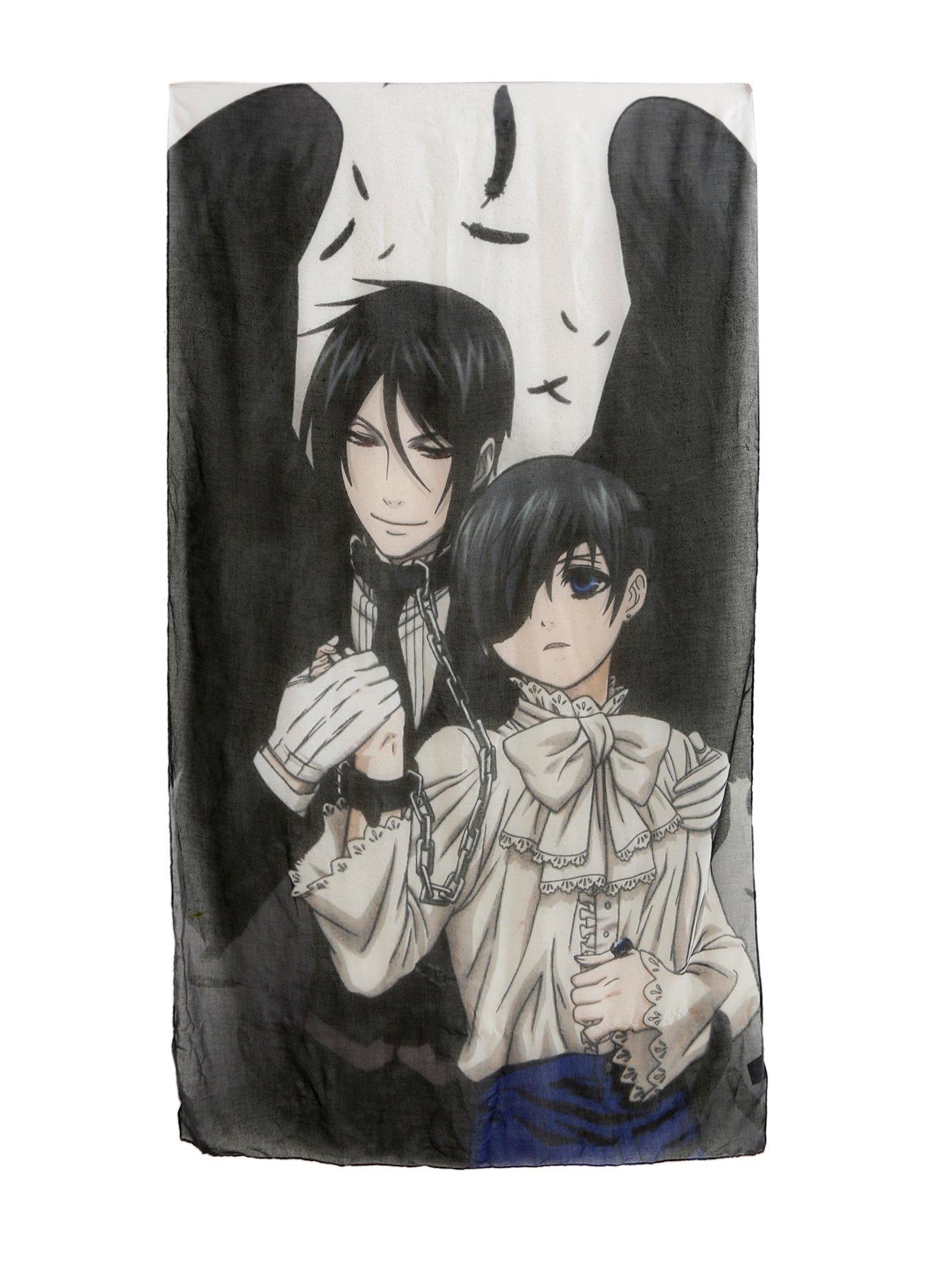 Black Butler Sebastian & Ciel Oblong Scarf, , alternate