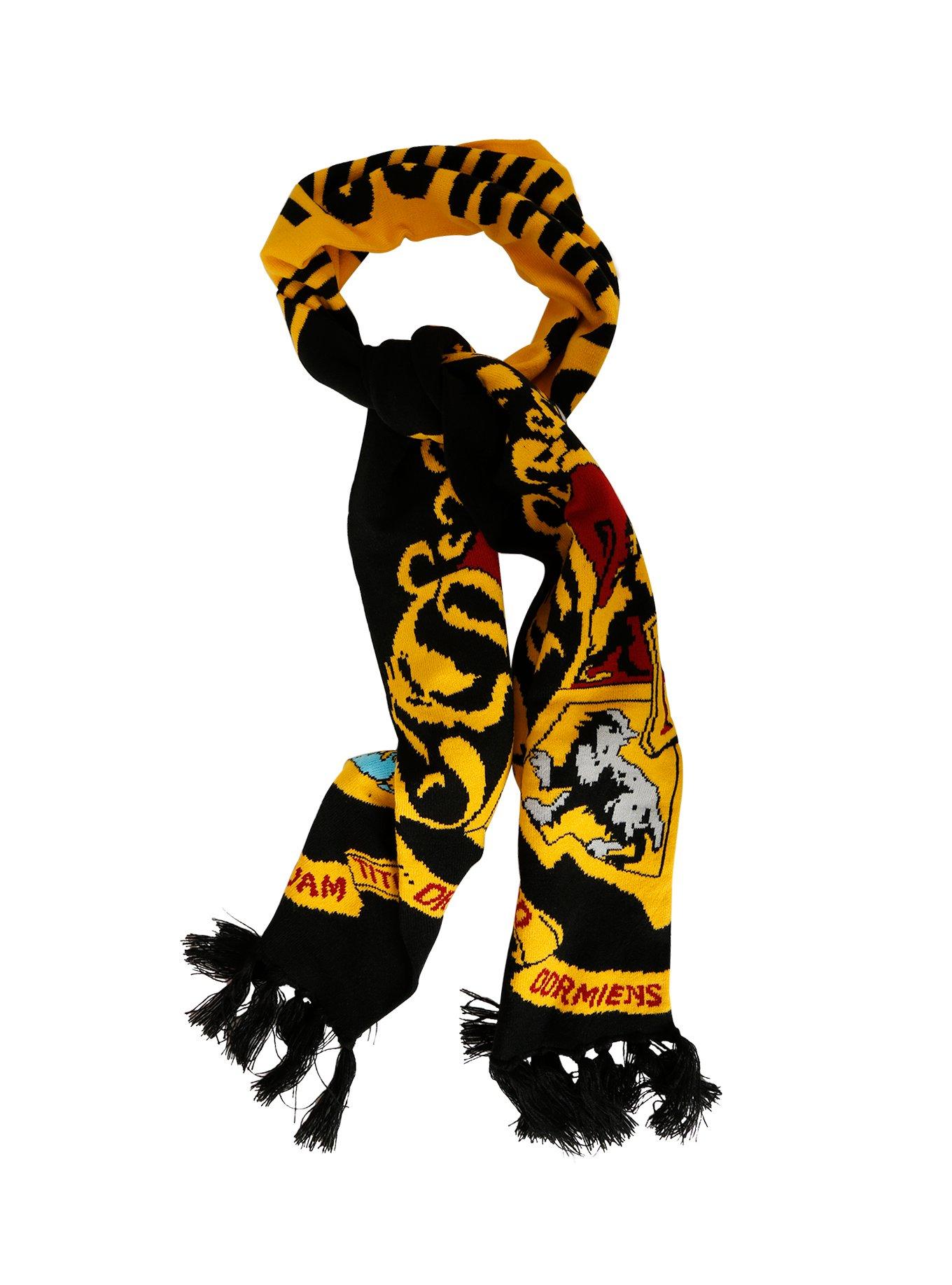 Harry Potter Hogwarts Crest Knit Scarf, , alternate