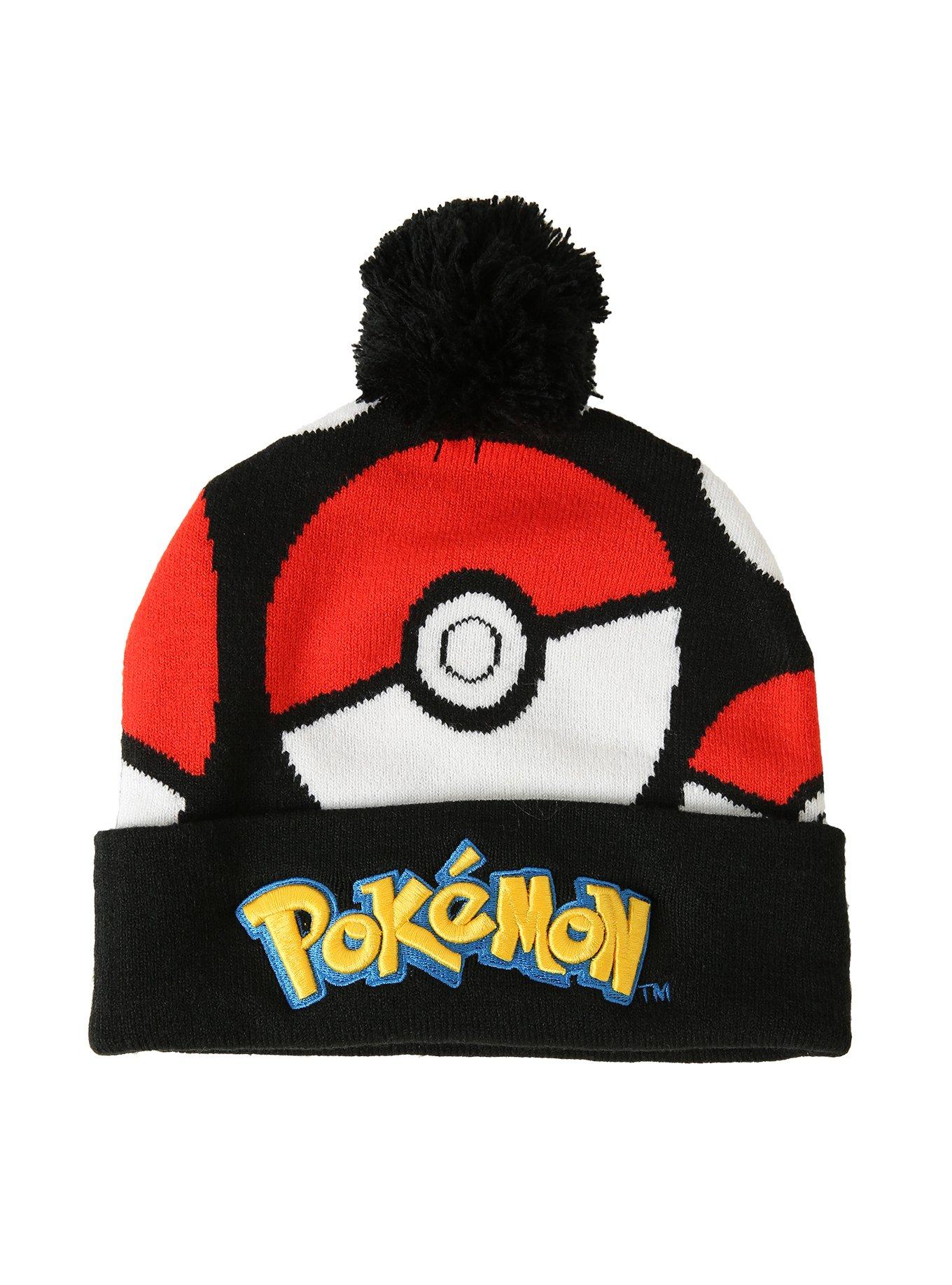 Pokemon Poke Ball Pom Beanie, , alternate