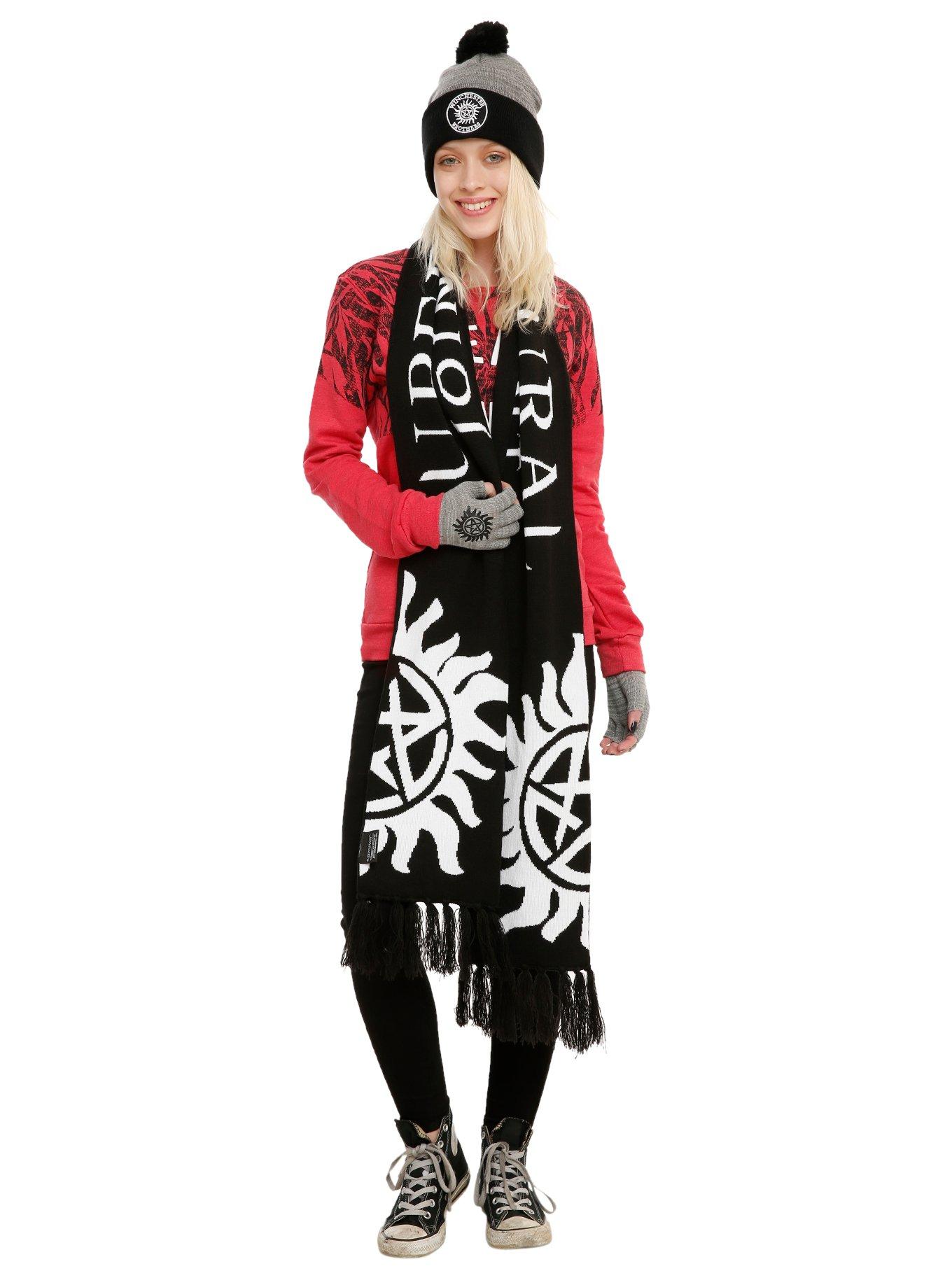 Supernatural Anti-Possession Fingerless Gloves, , alternate