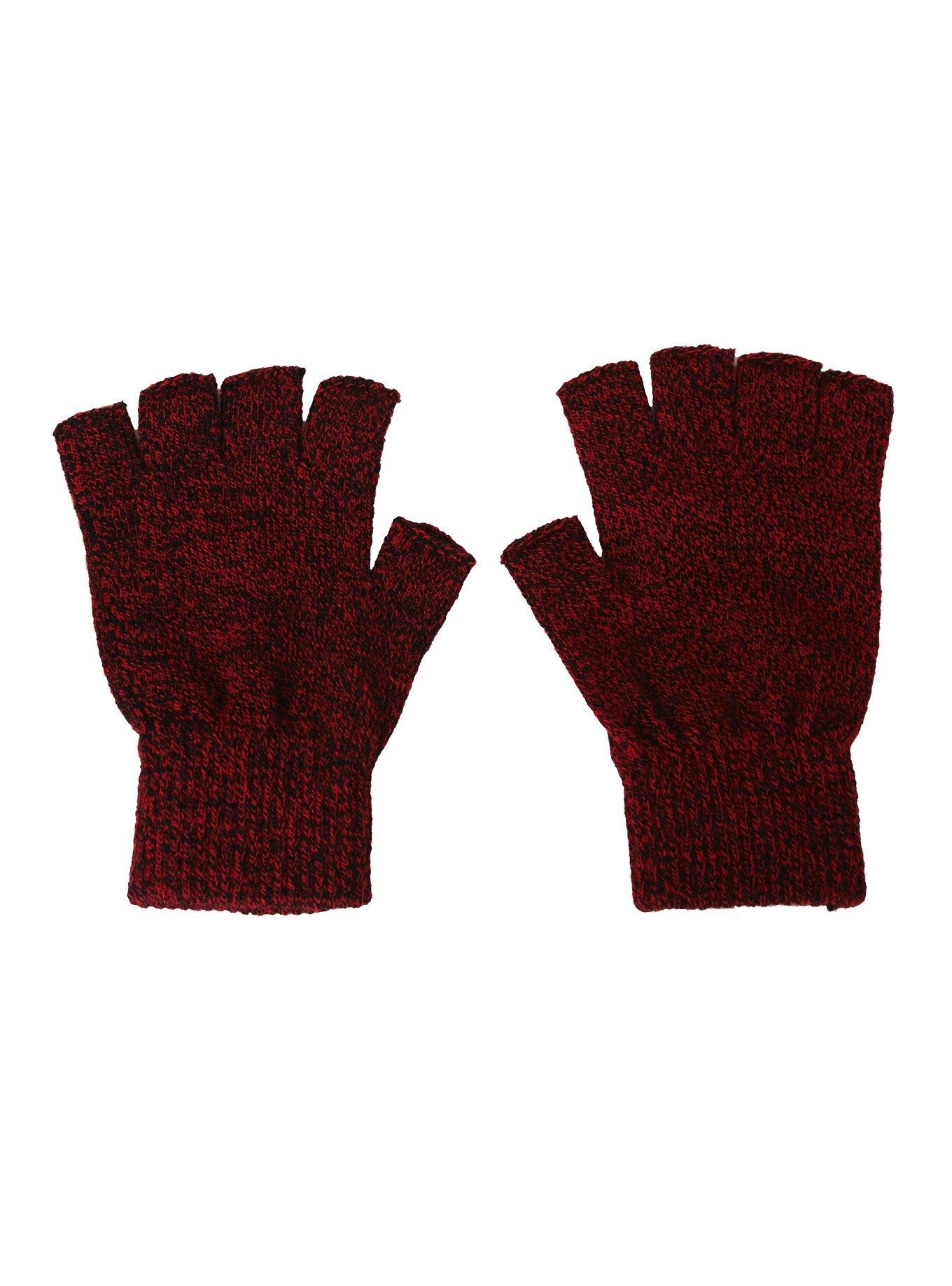 Marled Fingerless Gloves, , alternate