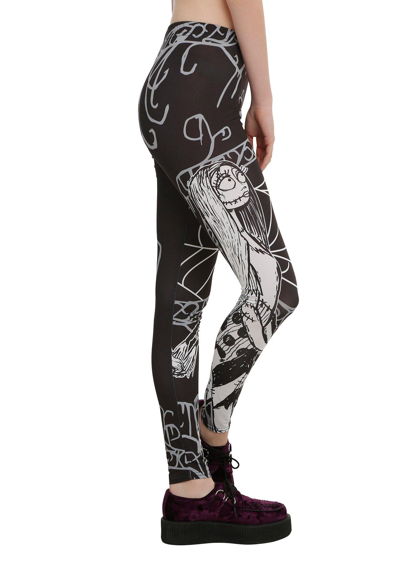 The Nightmare Before Christmas Jack & Sally Leggings, , alternate