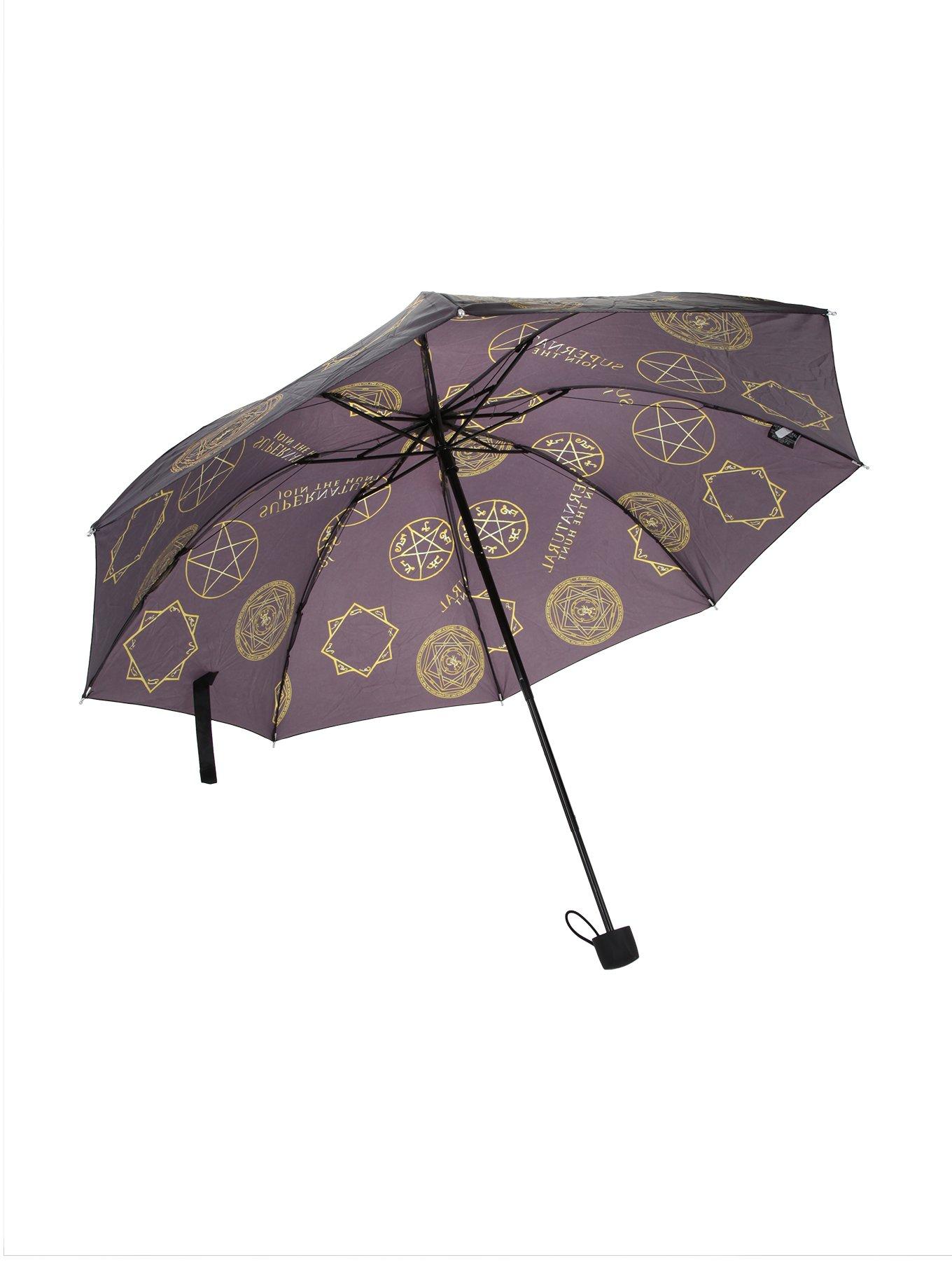 Supernatural Symbols Compact Umbrella, , alternate