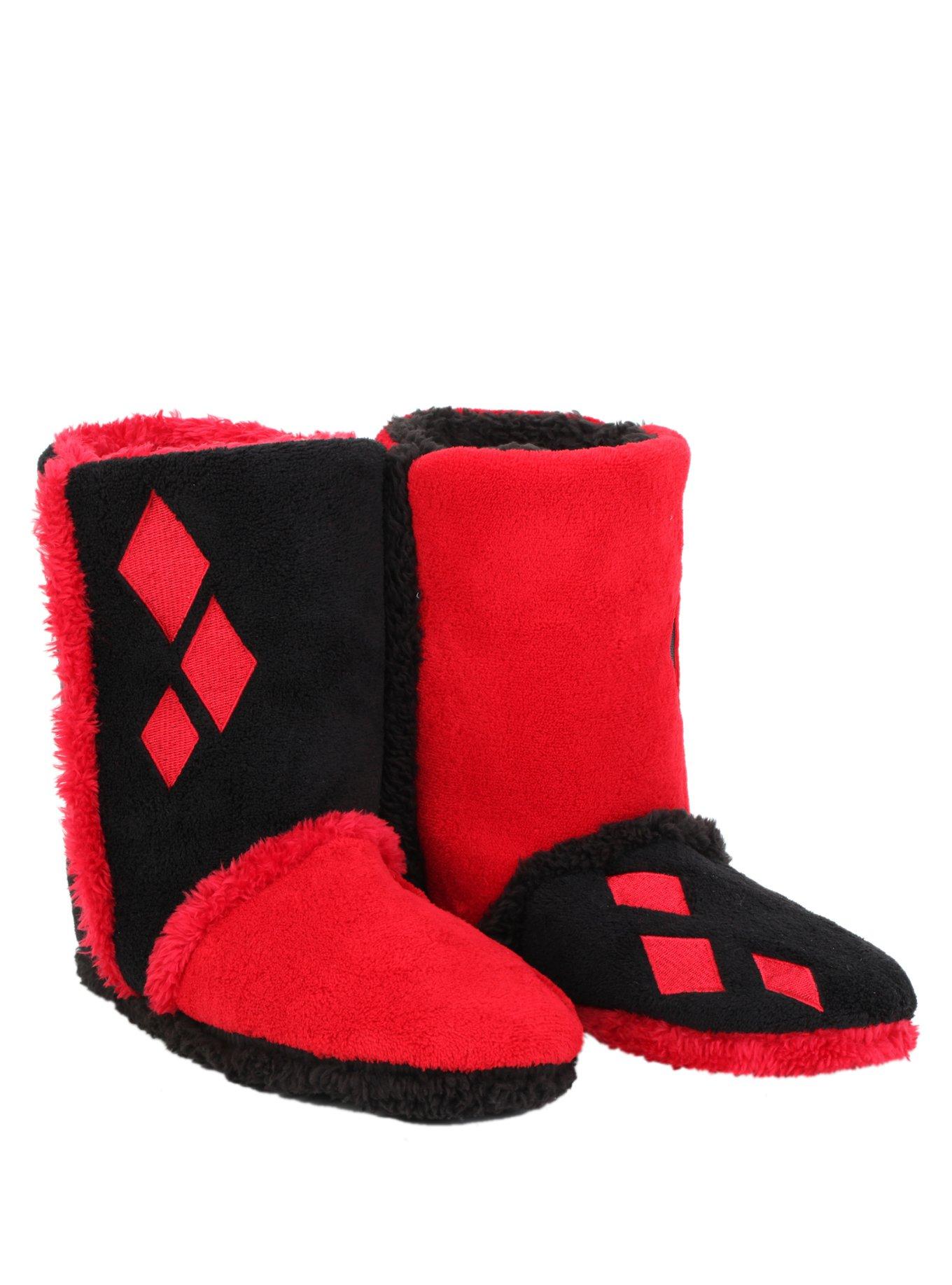 DC Comics Harley Quinn Slipper Boots, , alternate