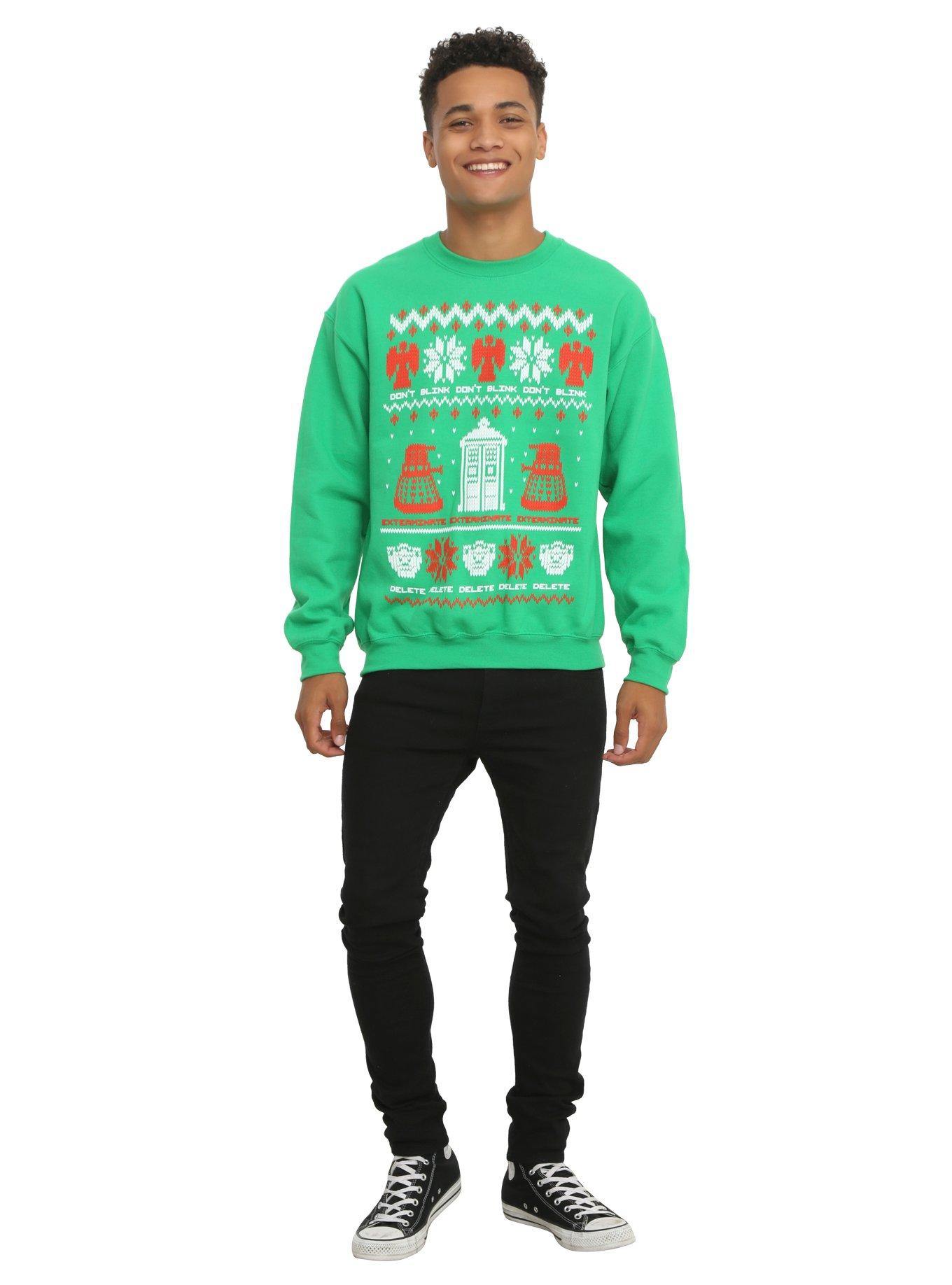 Doctor Who Ugly Holiday Sweater Sweatshirt, , alternate