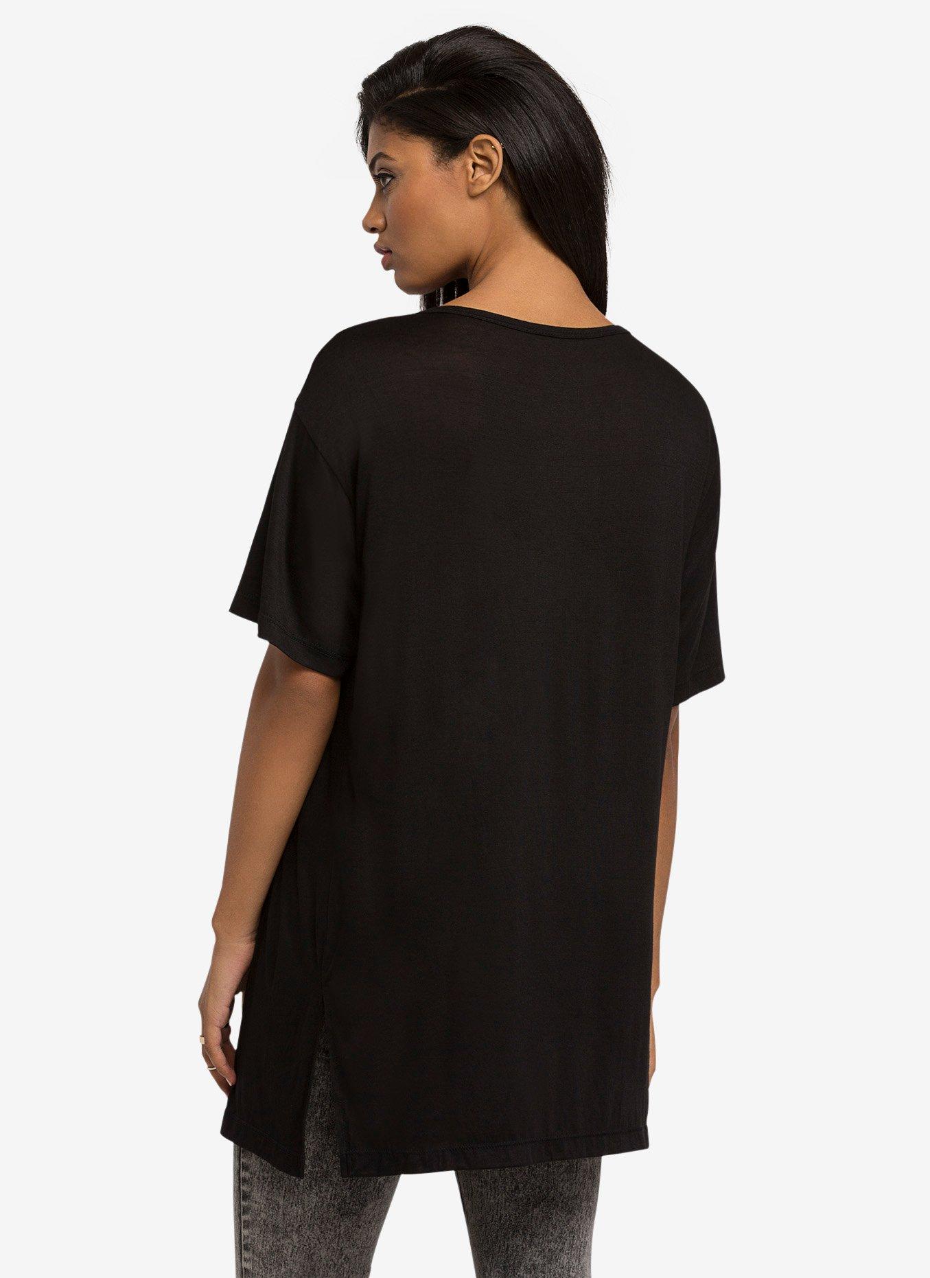 Geometric Floral Girls Top, , alternate