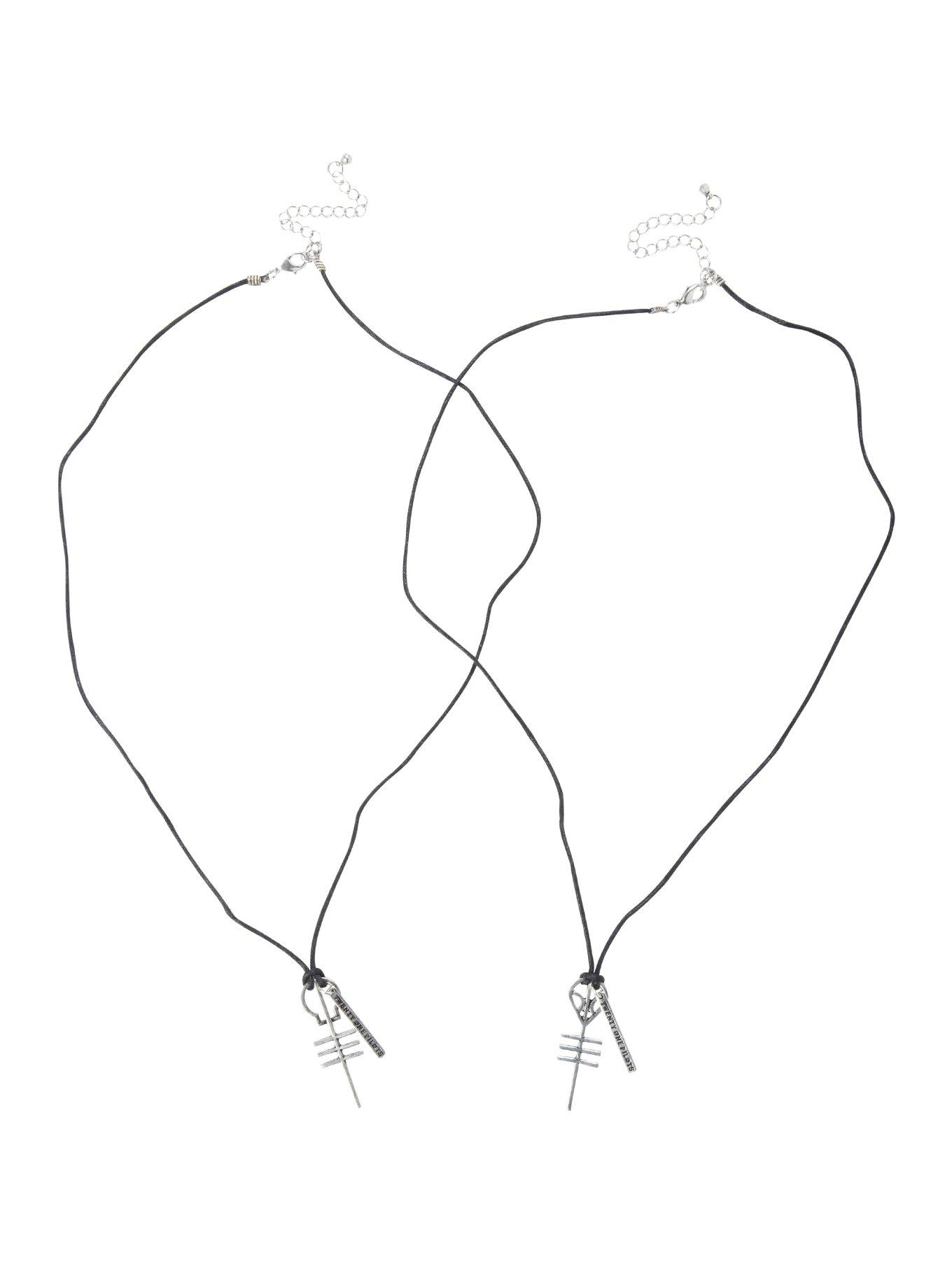 Twenty One Pilots Symbols Cord Necklace 2 Pack, , alternate