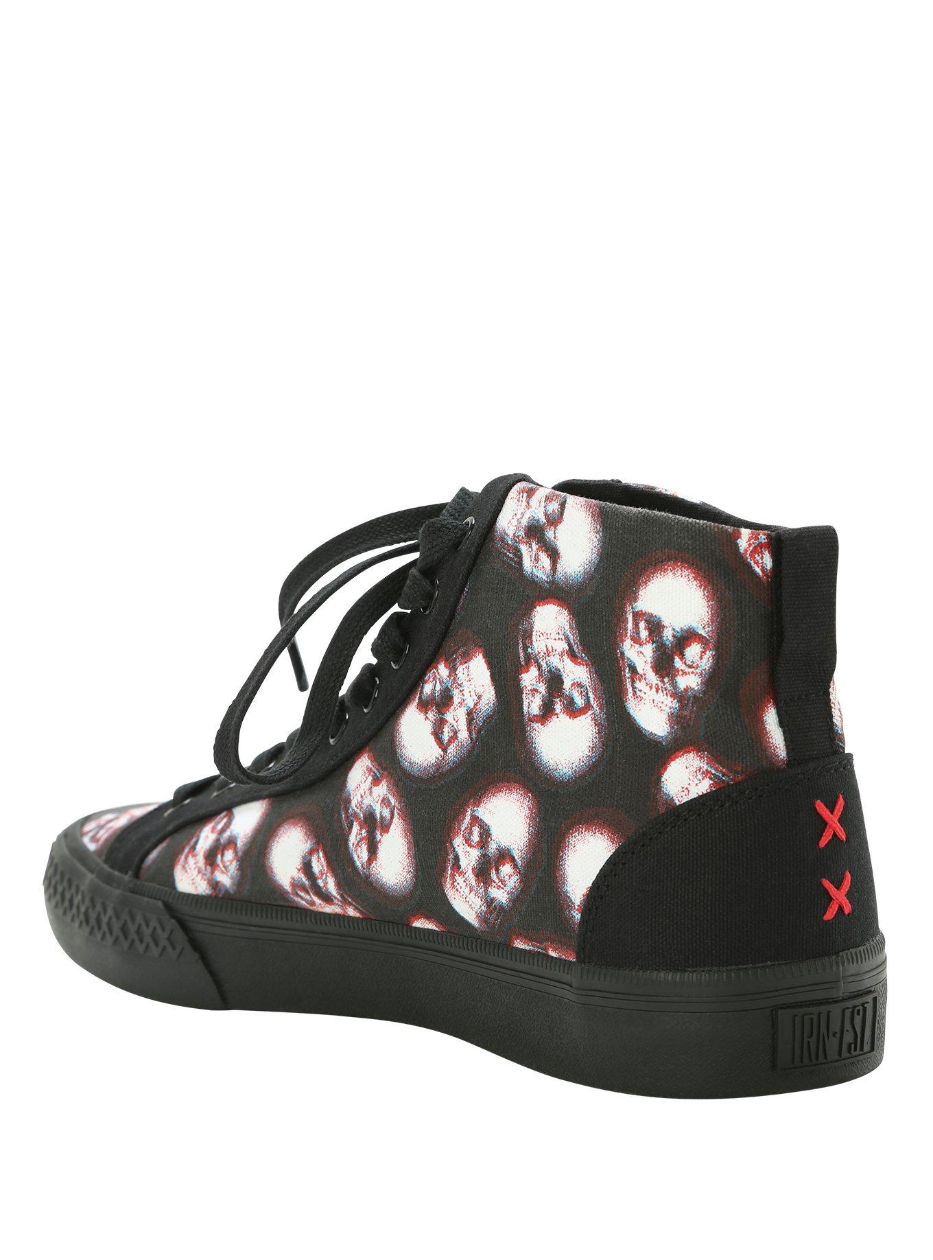 Iron Fist Skull Of Doom Hi-Top Sneakers, BLACK, alternate