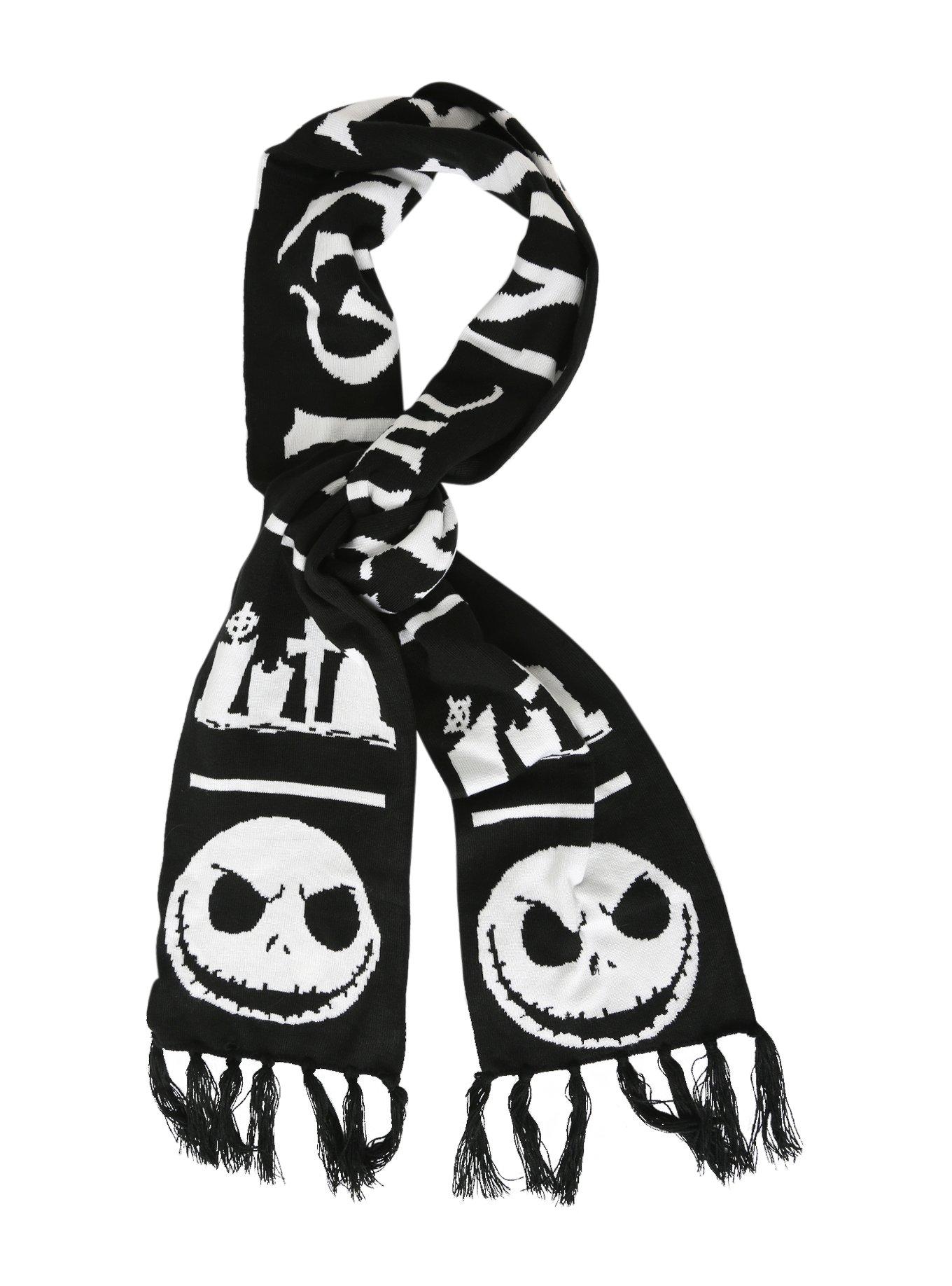 The Nightmare Before Christmas Knit Scarf, , alternate