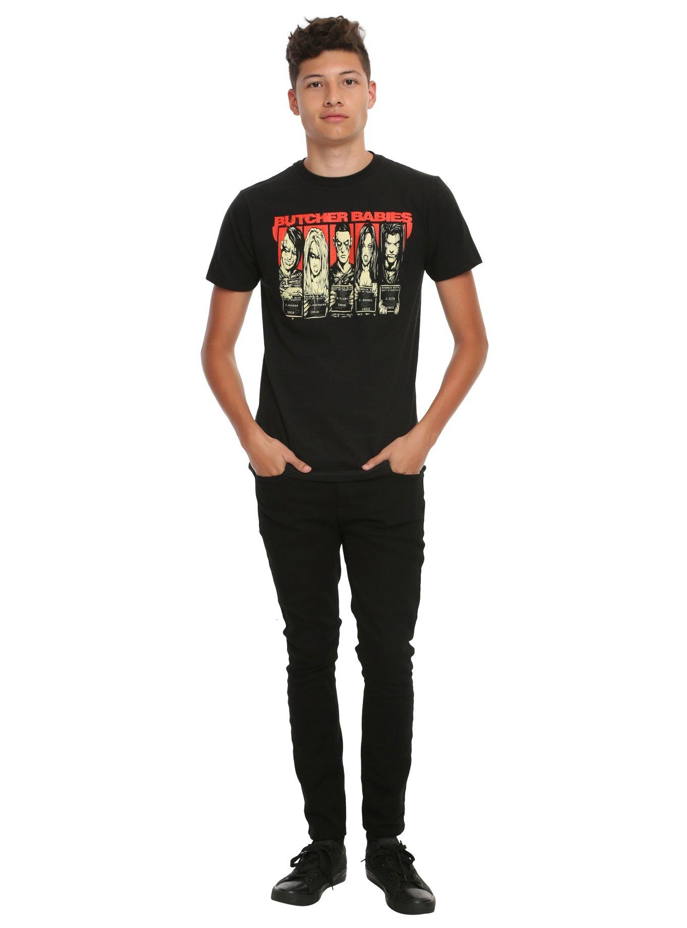 Butcher Babies Mugshots T-Shirt, BLACK, alternate