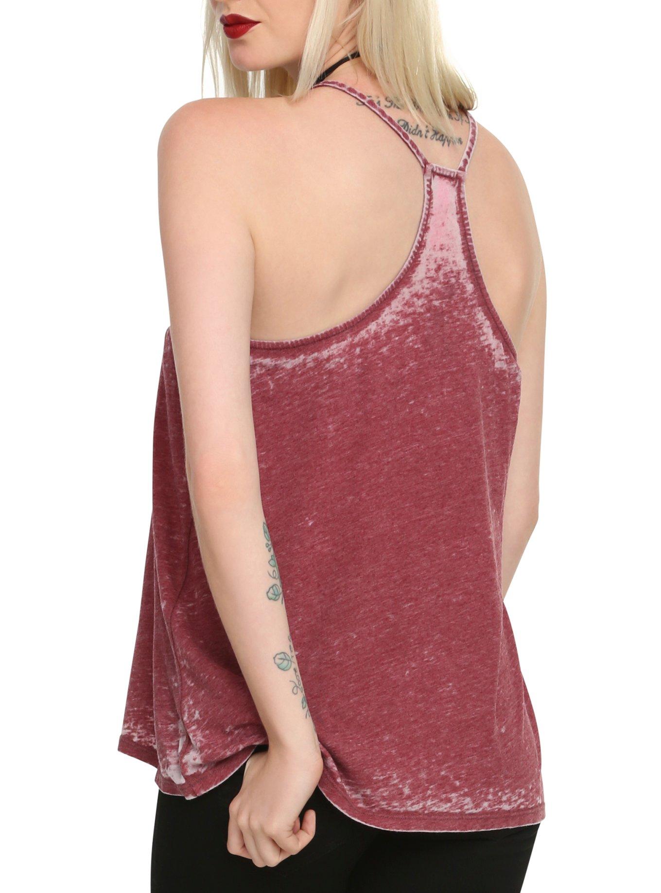 Sugar Skull Acid Wash Girls Tank Top | Hot Topic