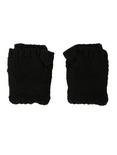 Black Cable Knit Convertible Gloves, , alternate