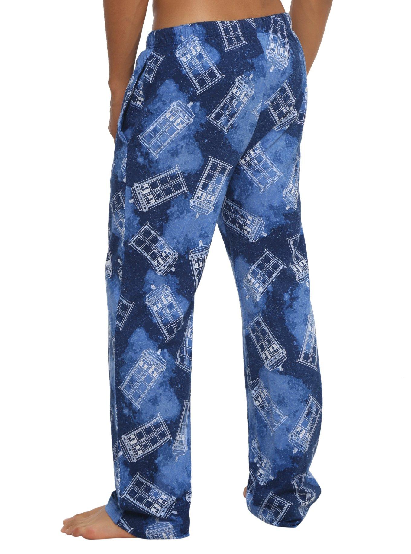 Doctor Who Galaxy TARDIS Guys Pajama Pants, , alternate