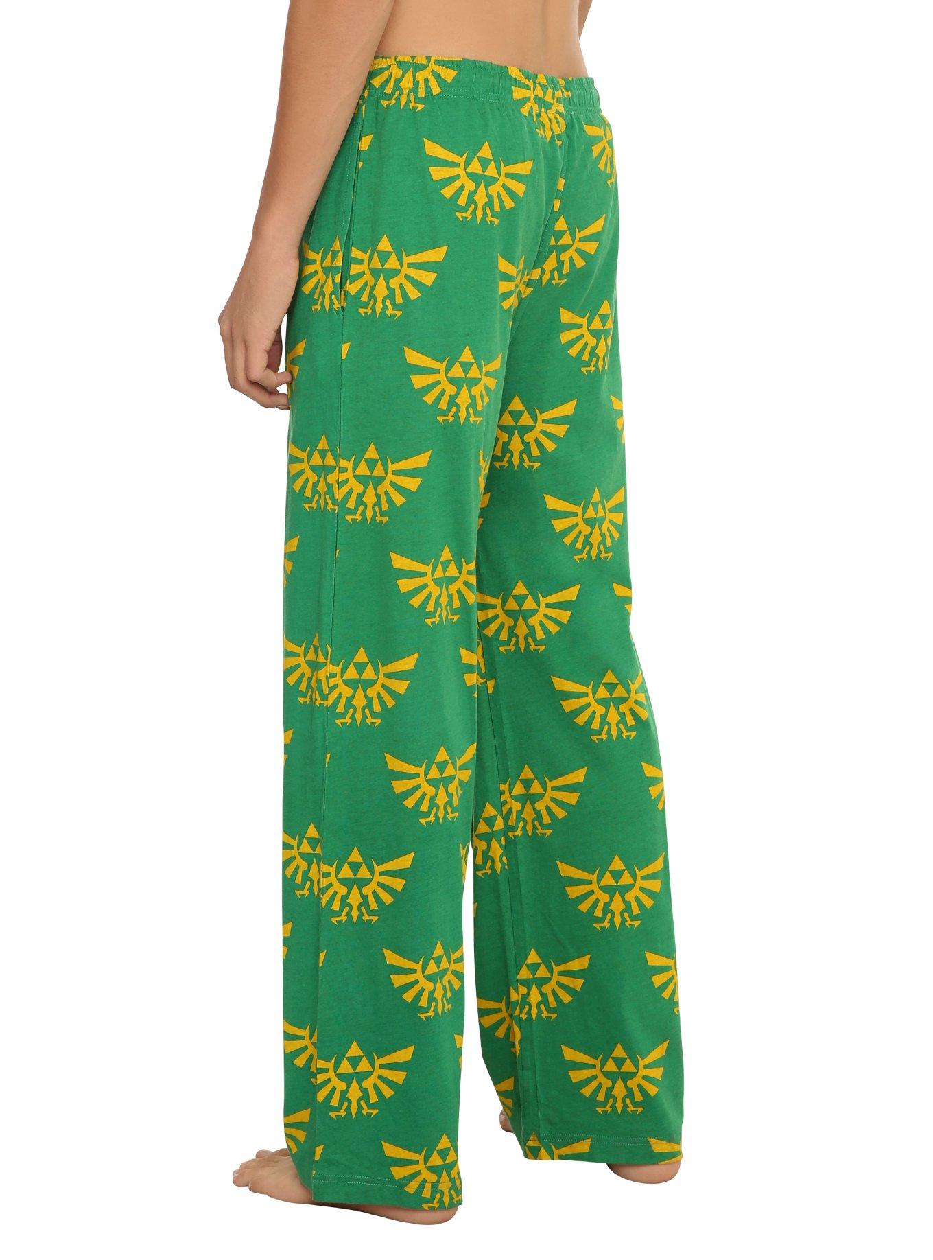 The Legend Of Zelda Triforce Guys Pajama Pants, , alternate