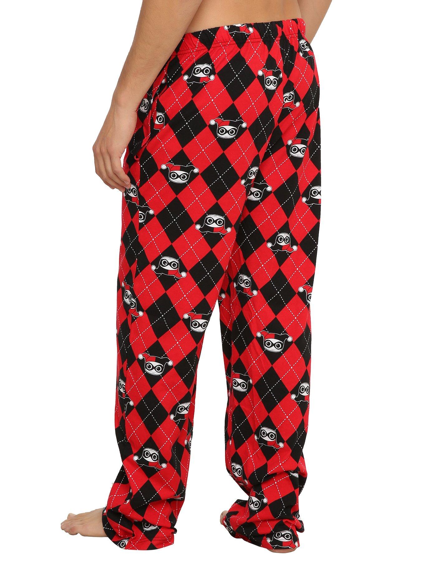 DC Comics Harley Quinn Guys Pajama Pants, , alternate